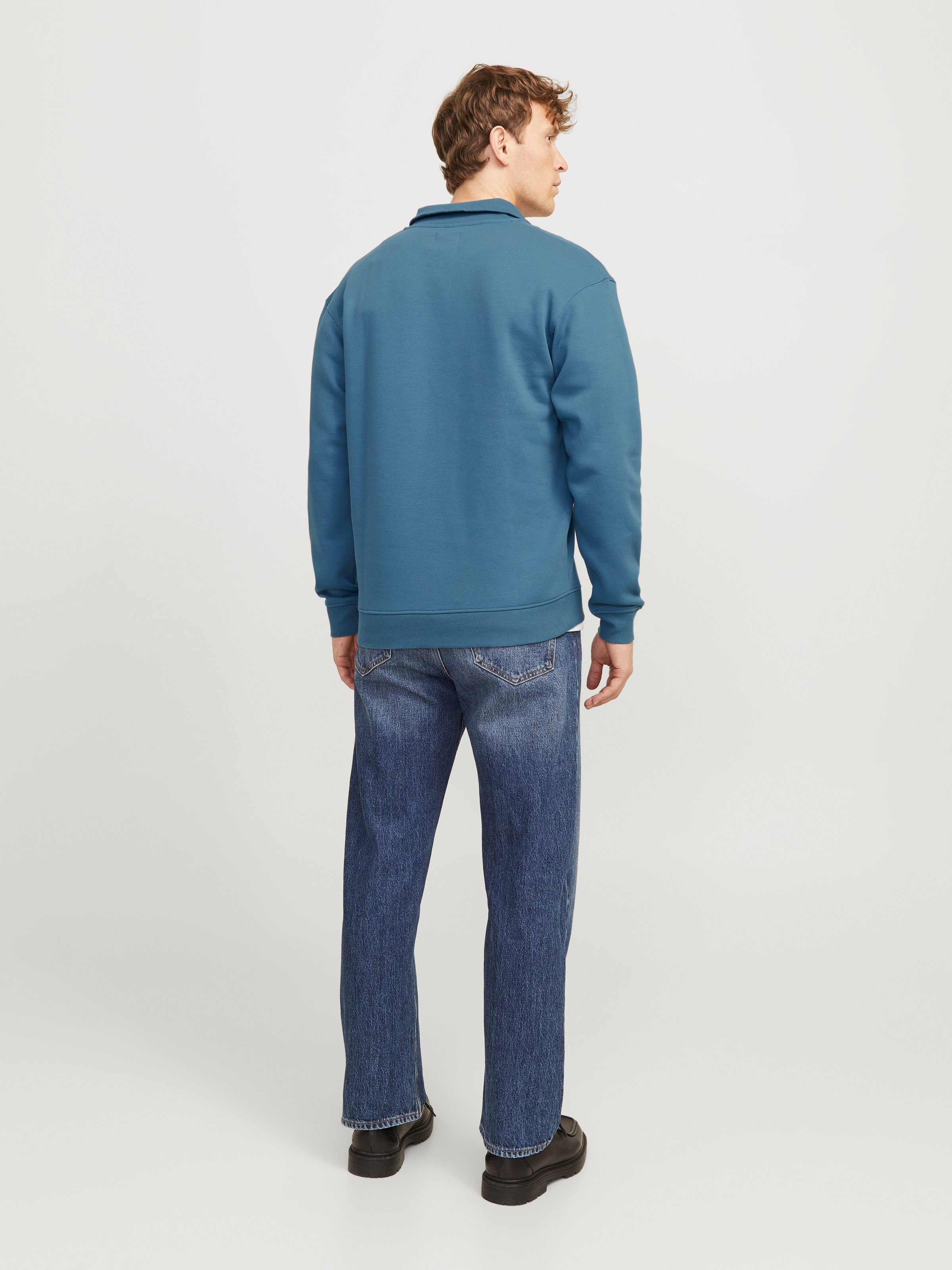 Jack & Jones Sweatshirt »JJEBRADLEY SWEAT HALF ZIP NOOS«, mit Troyer Kragen
