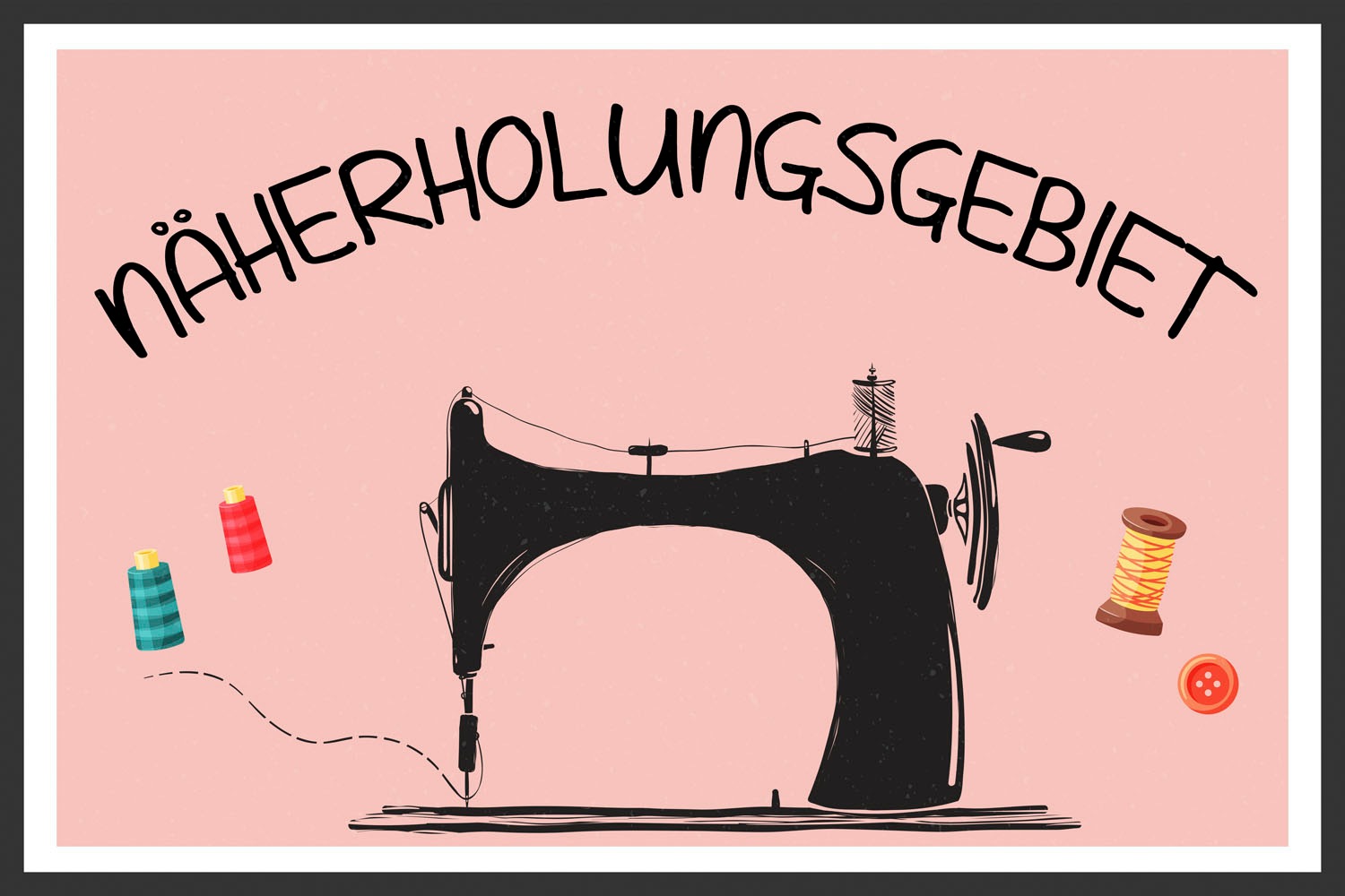 queence Metallbild »Näherholungsgebiet« Schriftzug | Schriftzüge 1 Stk. tlg. Stahlschilder