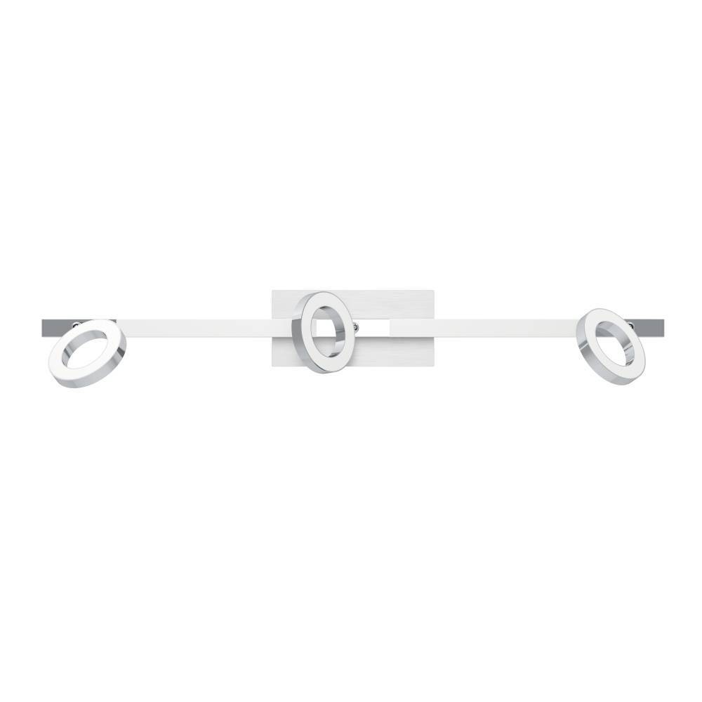 EGLO LED Deckenspots »CARDILLIO 1 Deckenlampe, Chrom, 3 flammig, schwenkbare Lampenköpfe«, 5 flammig, Leuchtmittel LED-Board | LED fest integriert, Spot, warmweißes Licht, Wohnzimmer, Esszimmer, Küche, Flur, 69x8,5cm
