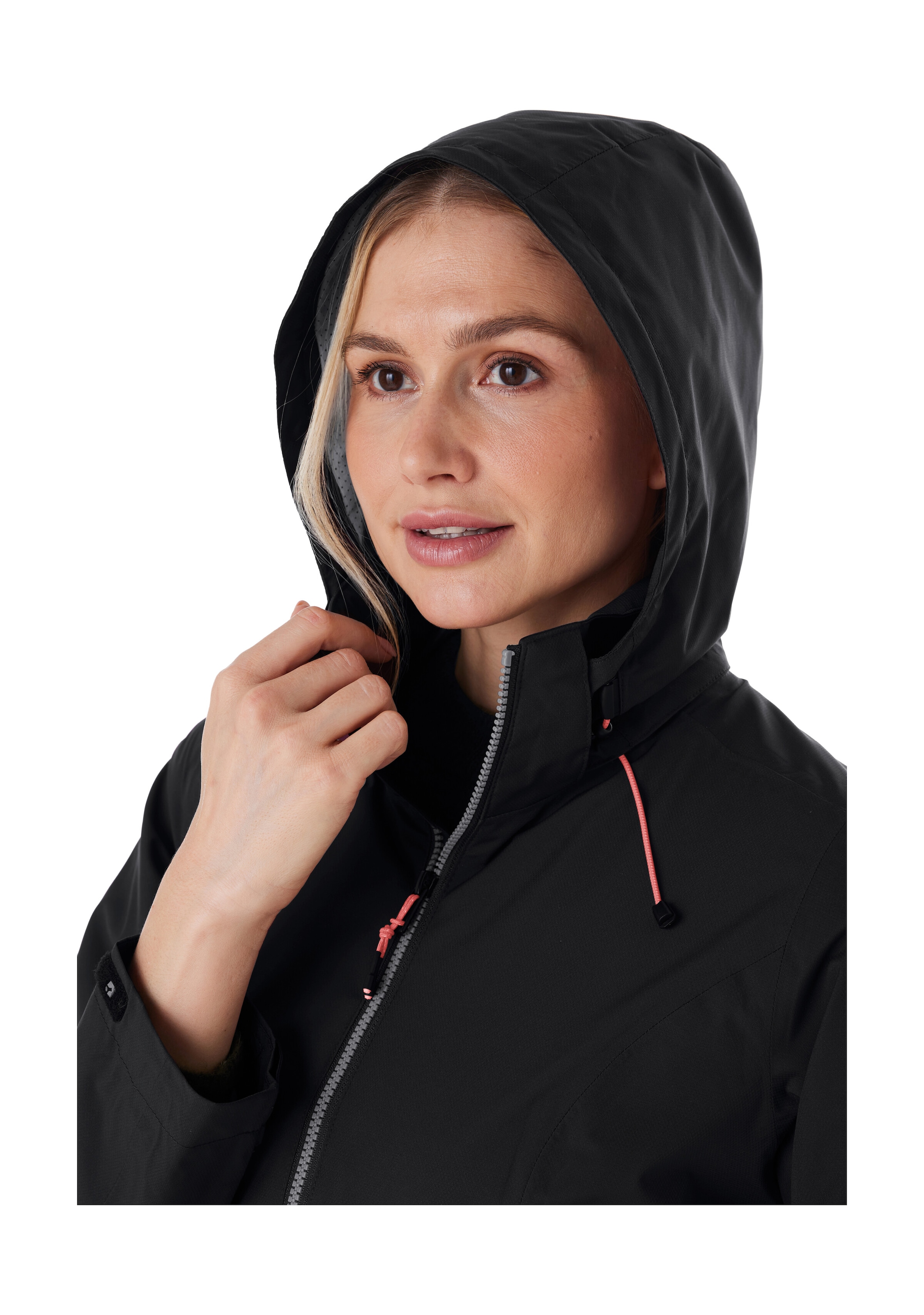 Killtec Outdoorjacke »Damen Regenjacke OOKS 1« Leichte, wasser- und winddichte Jacke, atmungsaktiv, abnehmbare Kapuze
