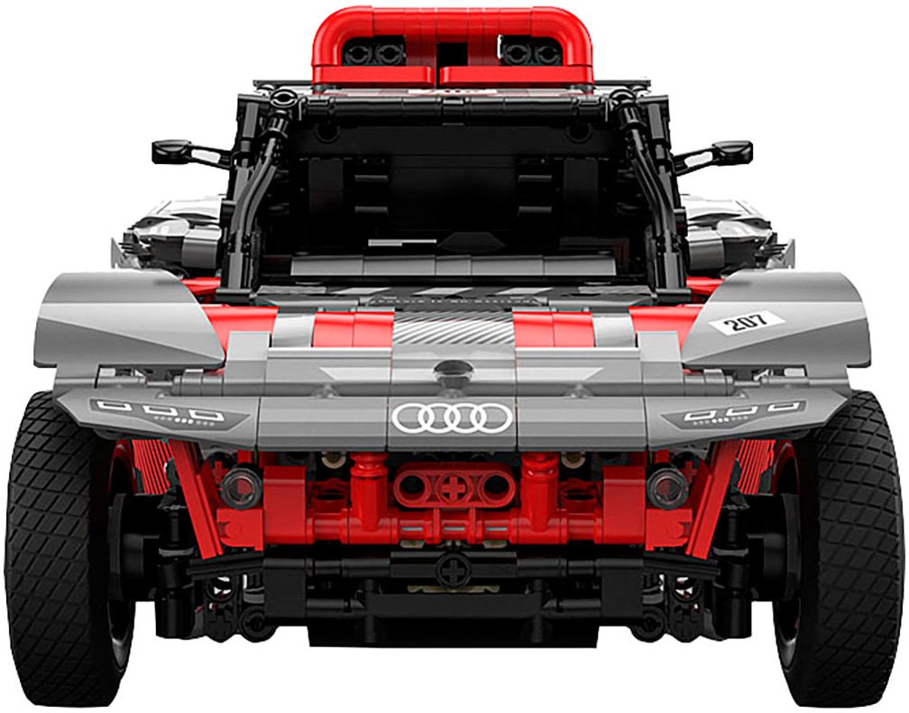 Jamara Konstruktions-Spielset »Audi RS Q e-tron 1:14 grau Bricks«, (1432 St.), im Maßstab 1:14, offiziell lizensiert