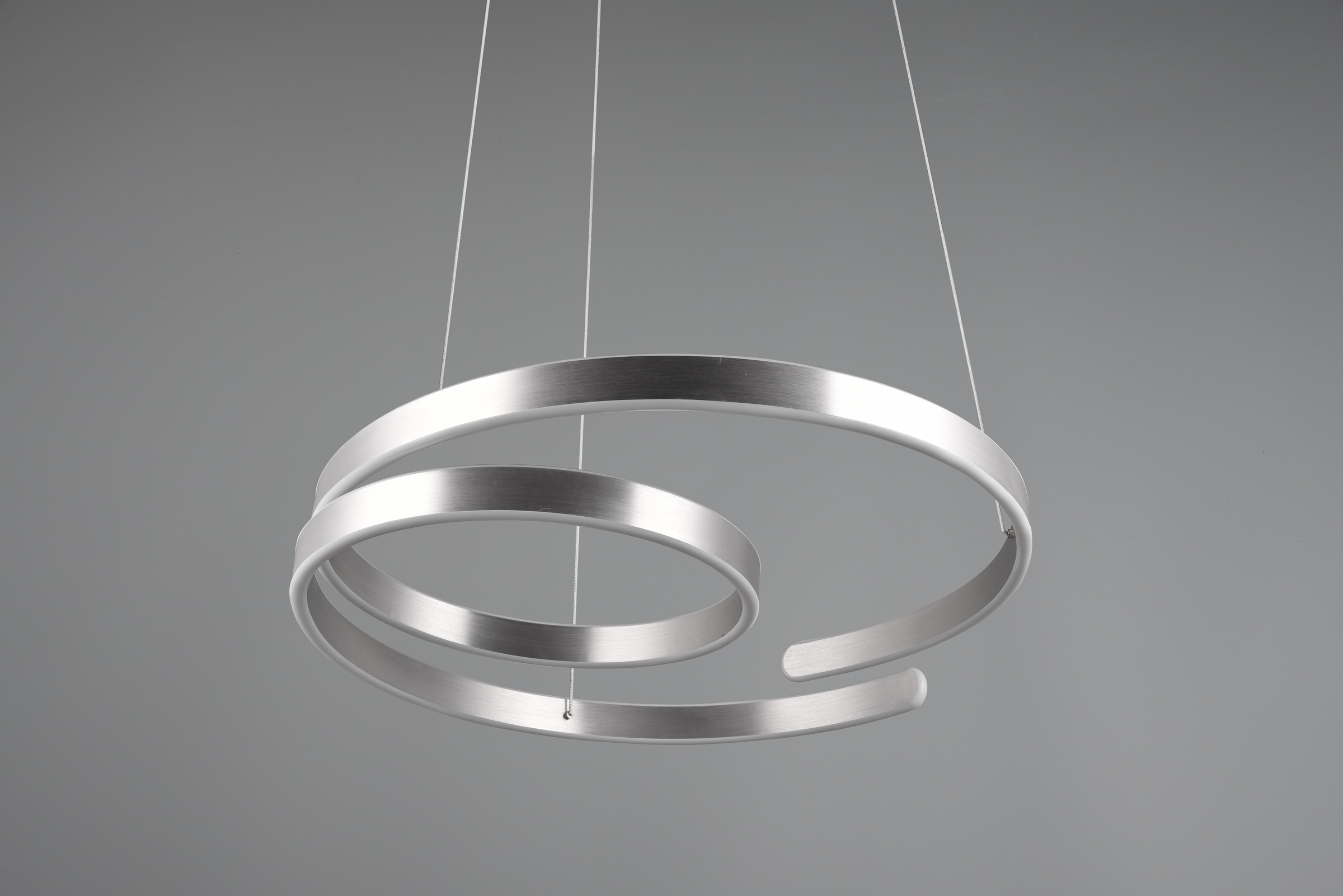 TRIO Leuchten LED Pendelleuchte »MARNIE, spiralförmige LED Hängelampe indirektes Licht warmweiß 3000K«, 1 flammig, Leuchtmittel LED-Board | LED fest integriert, 8000 Lumen höhenverstellbar 3 Stufen dimmbar Hängeleuchte Esszimmer