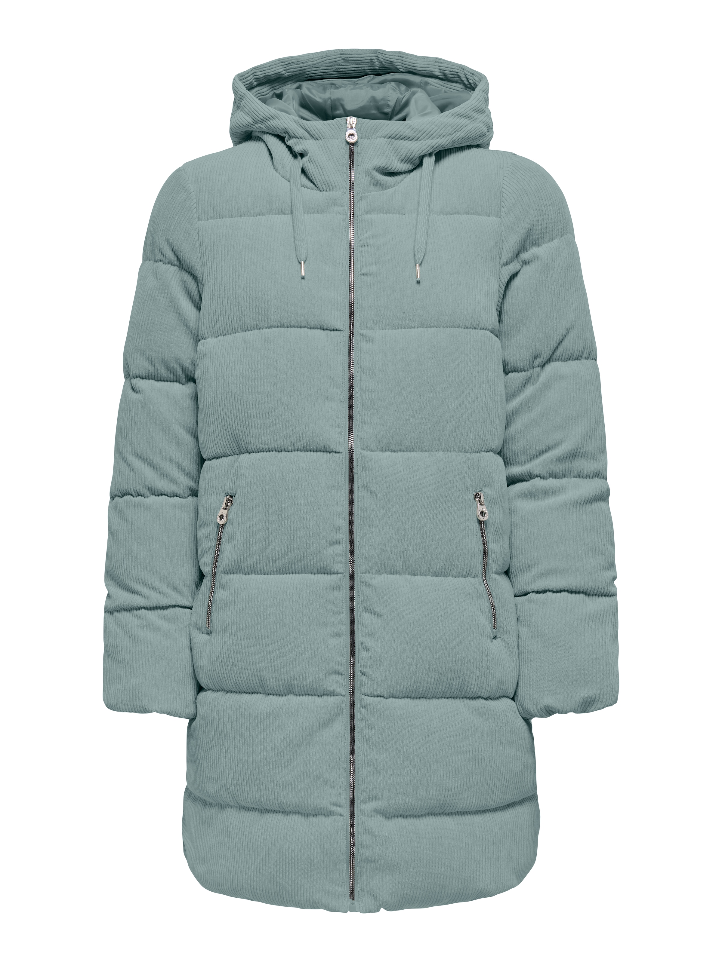 ONLY Steppjacke »ONLDOLLY LONG CORDUROY PUFFER OTW«, mit Kapuze, aus feinem Cordmaterial