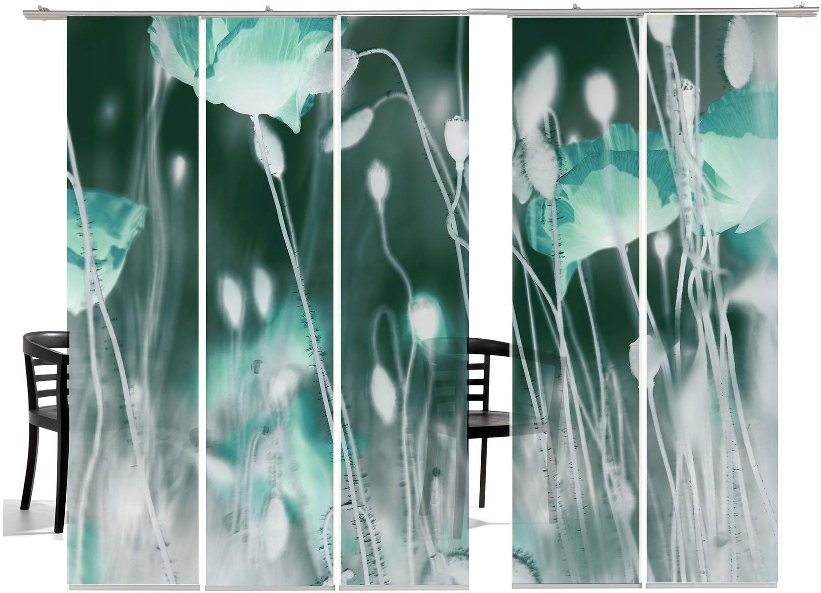 emotion textiles Schiebegardine »WilderMohn TR«, HxB: 260x60, inkl. Befestigungszubehör