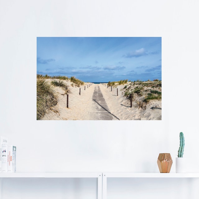 Artland Wandbild »Strandaufgang an Küste der Ostsee«, Strandbilder, (1 St.)  kaufen online bei OTTO