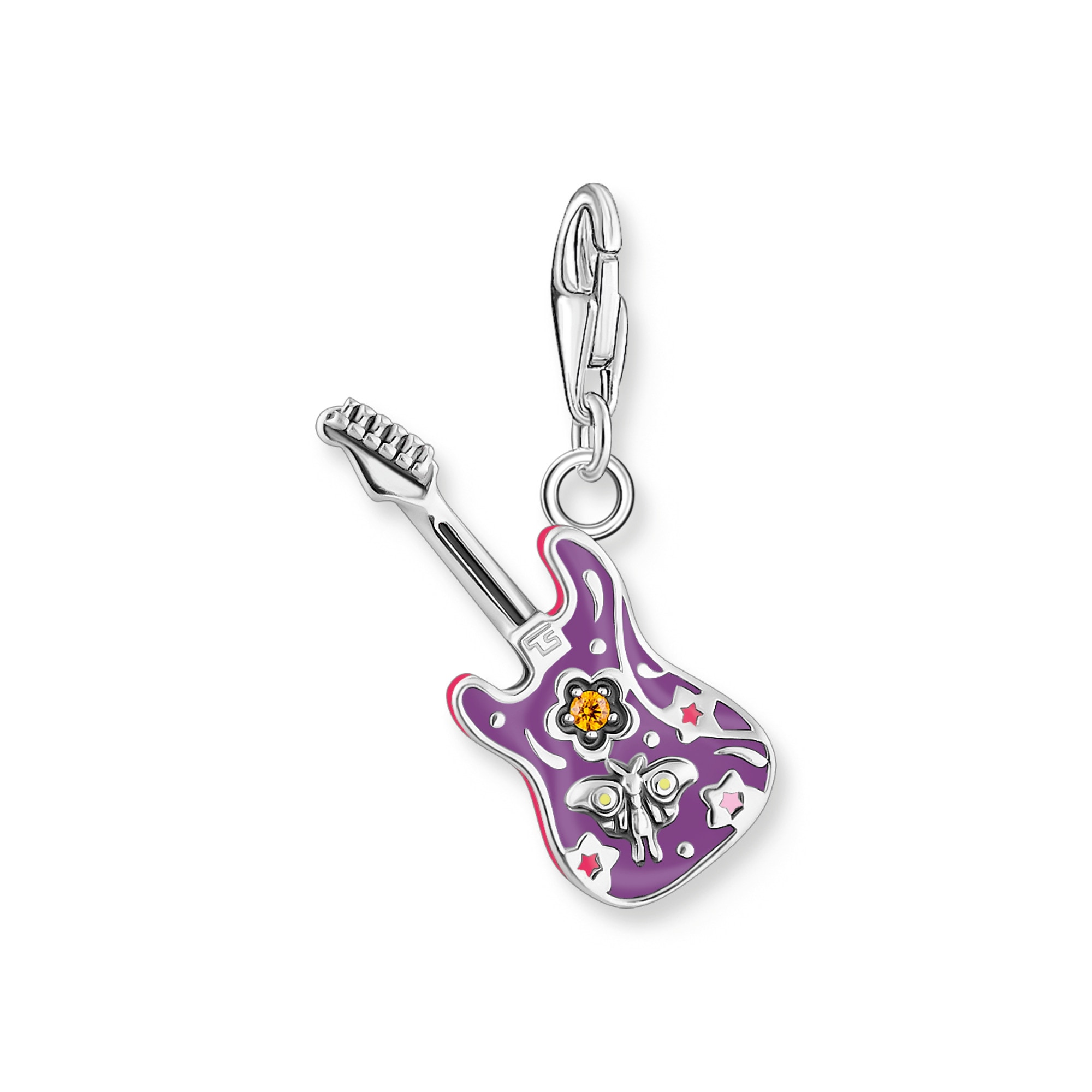 THOMAS SABO Charm-Einhänger »E-Gitarre-Motiv« mit Zirkonia (synth.)