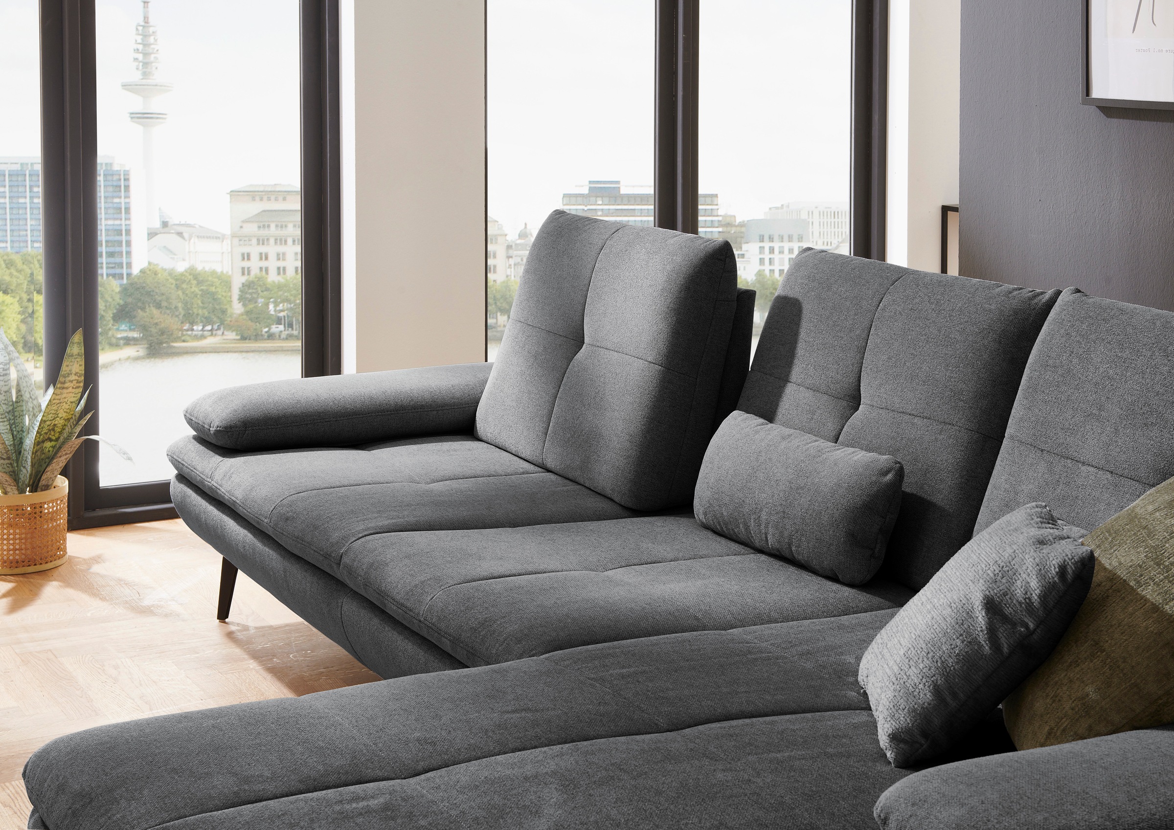 Die PlanBar Ecksofa »MP-IN23002 L-Form«, (2 St.), wahlweise mit Armteil- und Sitztiefenverstellung