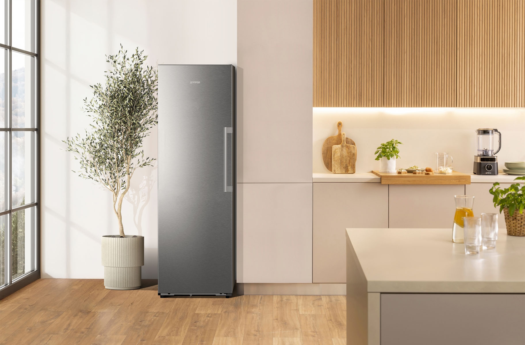 GORENJE Gefrierschrank NoFrost »FNC618C6XWF« 185,6 cm hoch 59,5 cm breit Perfect KitchenFit - passt sich in die Küchennische an