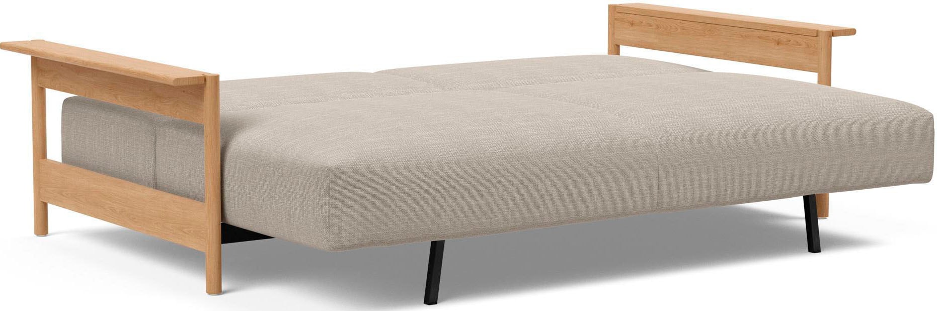 INNOVATION LIVING ™ Schlafsofa »MALLOY W 3-Sitzer, sehr bequem, hochwertige Verarbeitung«, hohe Rückenlehne, Dauerschläfer, stabile Armlehnen, Bettfunktion
