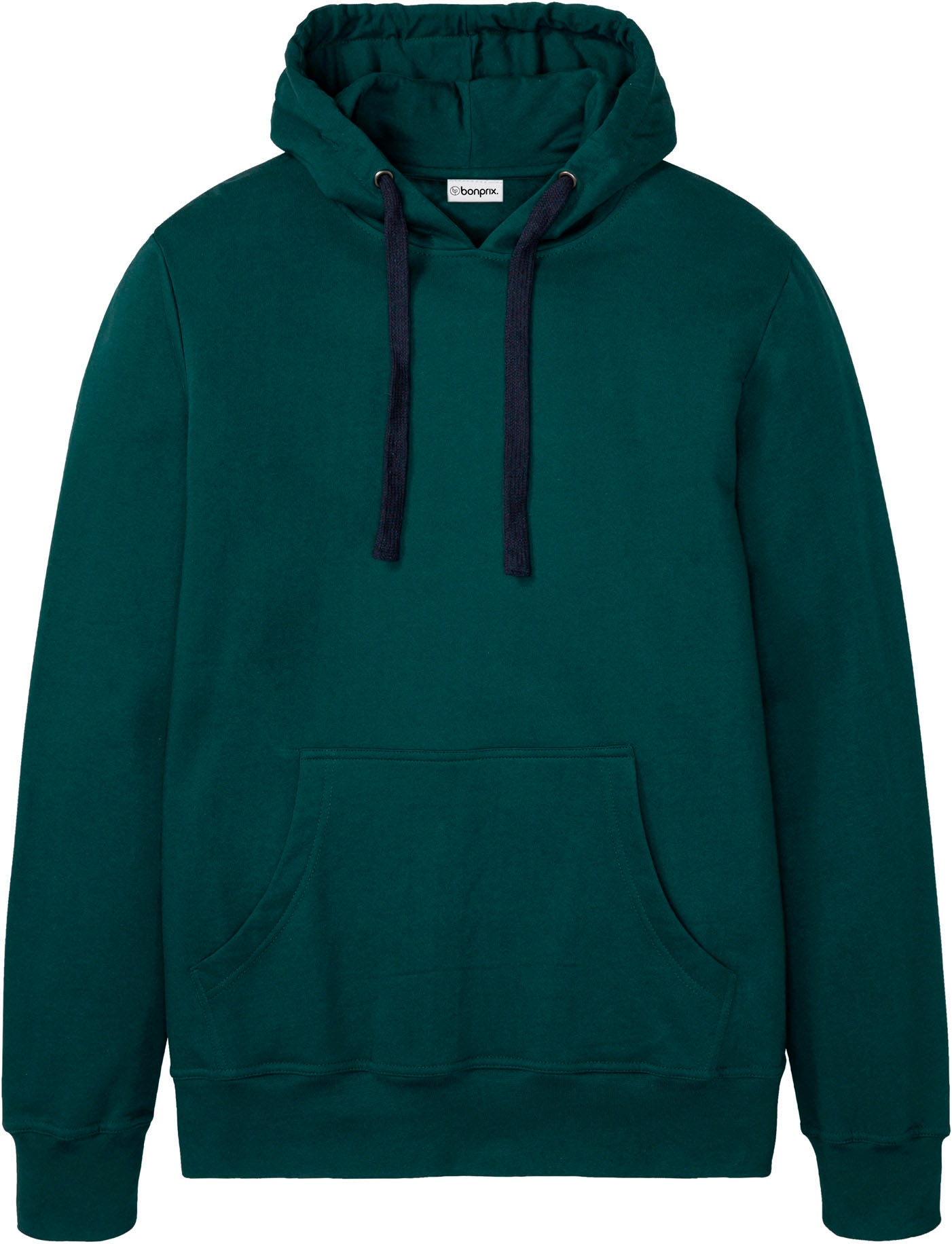 bonprix Hoodie »Hoodie aus reiner Baumwolle«, Regular Fit, mit Kängurutasche, weich angeraute Innenseite
