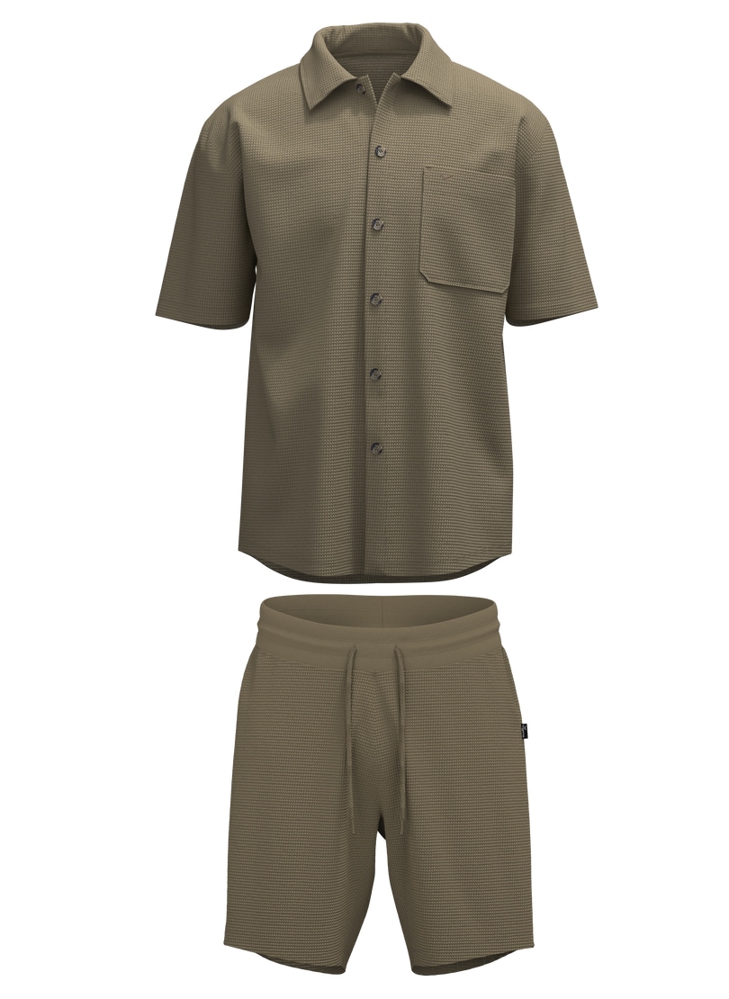 Trigema Freizeitanzug »TRIGEMA Freizeitset in Waffeloptik« 1