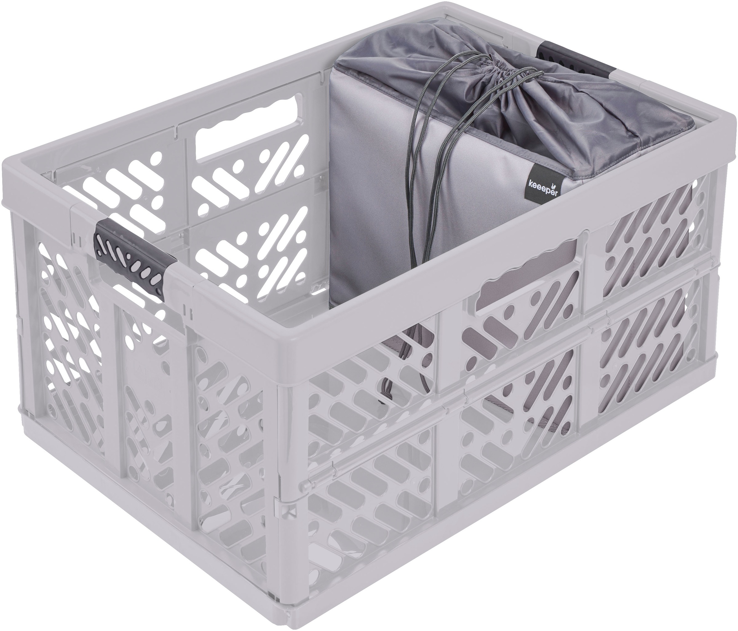 keeeper Faltbox »neo, faltbarer Einkaufsorganizer für Klappboxen« aus recycelten PET-Flaschen