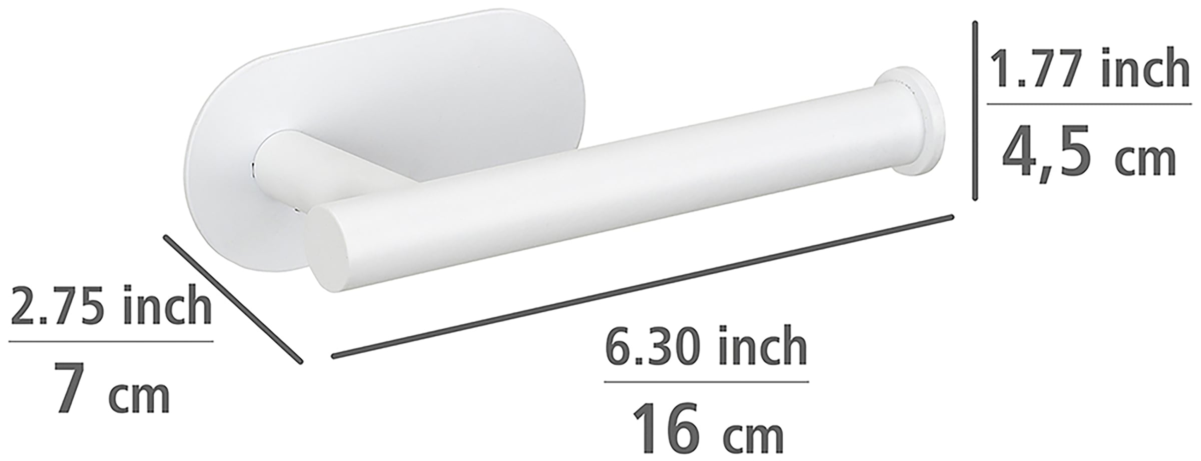 WENKO Toilettenpapierhalter »Turbo-Loc® Modell Orea«, aus Edelstahl, Befestigen ohne Bohren