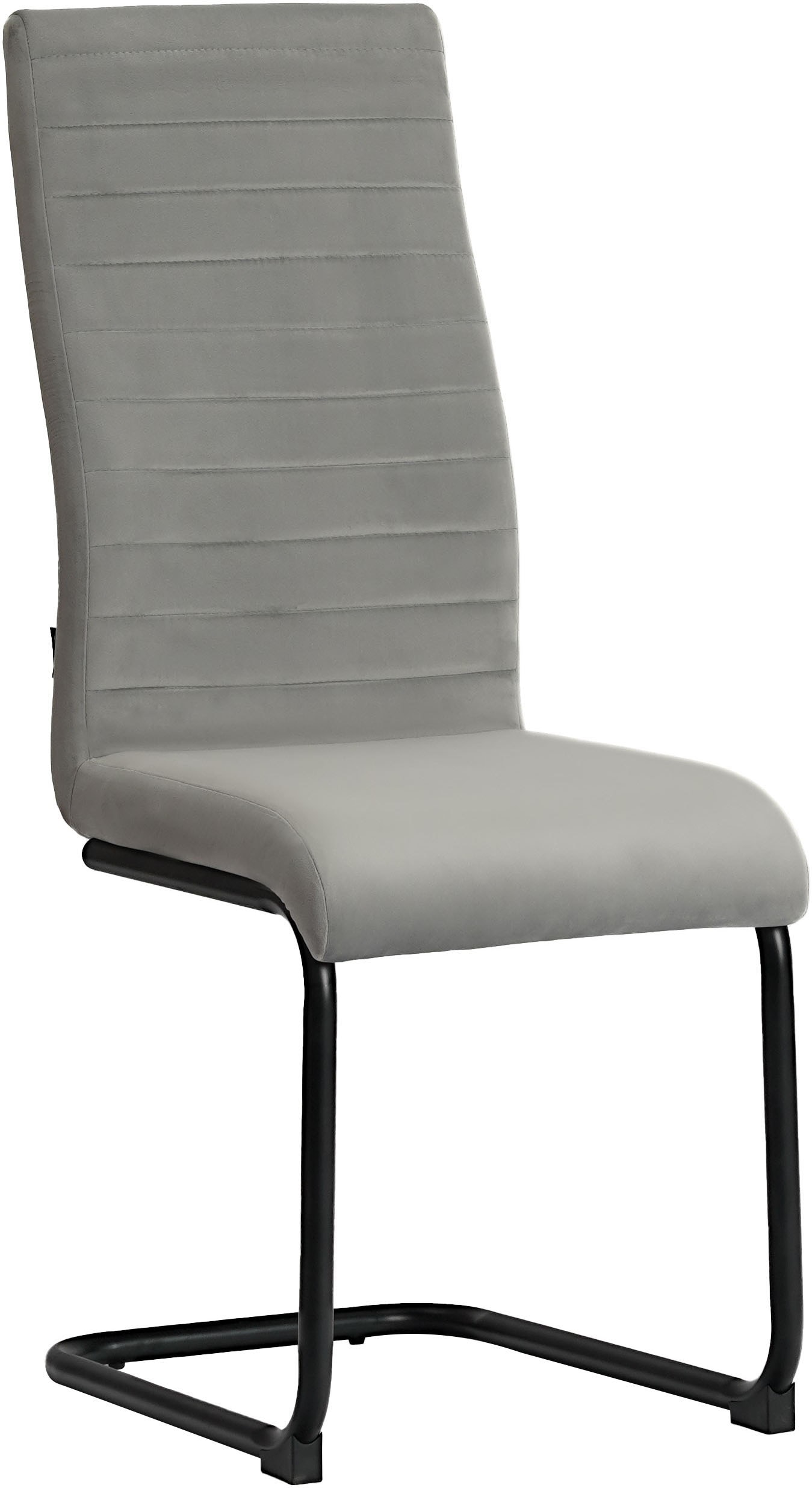 Home affaire Freischwinger »ELBACH, TOPSELLER!, OTTOs Choice«, (Set), 2 St., Samtvelours, TOPSELLER!, Polsterstuhl mit Metallgestell, pflegeleichtem Samtvelours