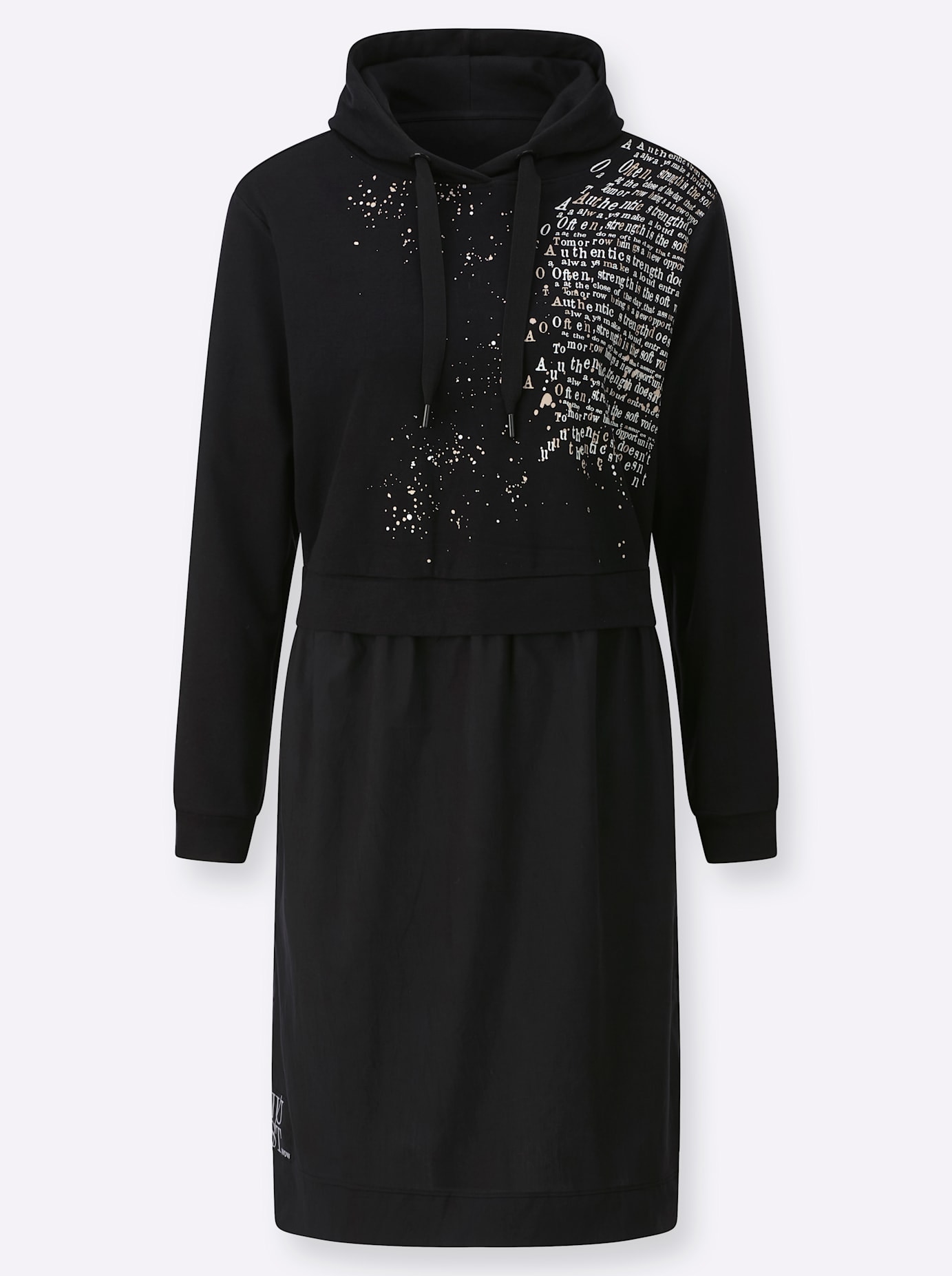 Inspirationen Druckkleid »Kleid« Nahttasche