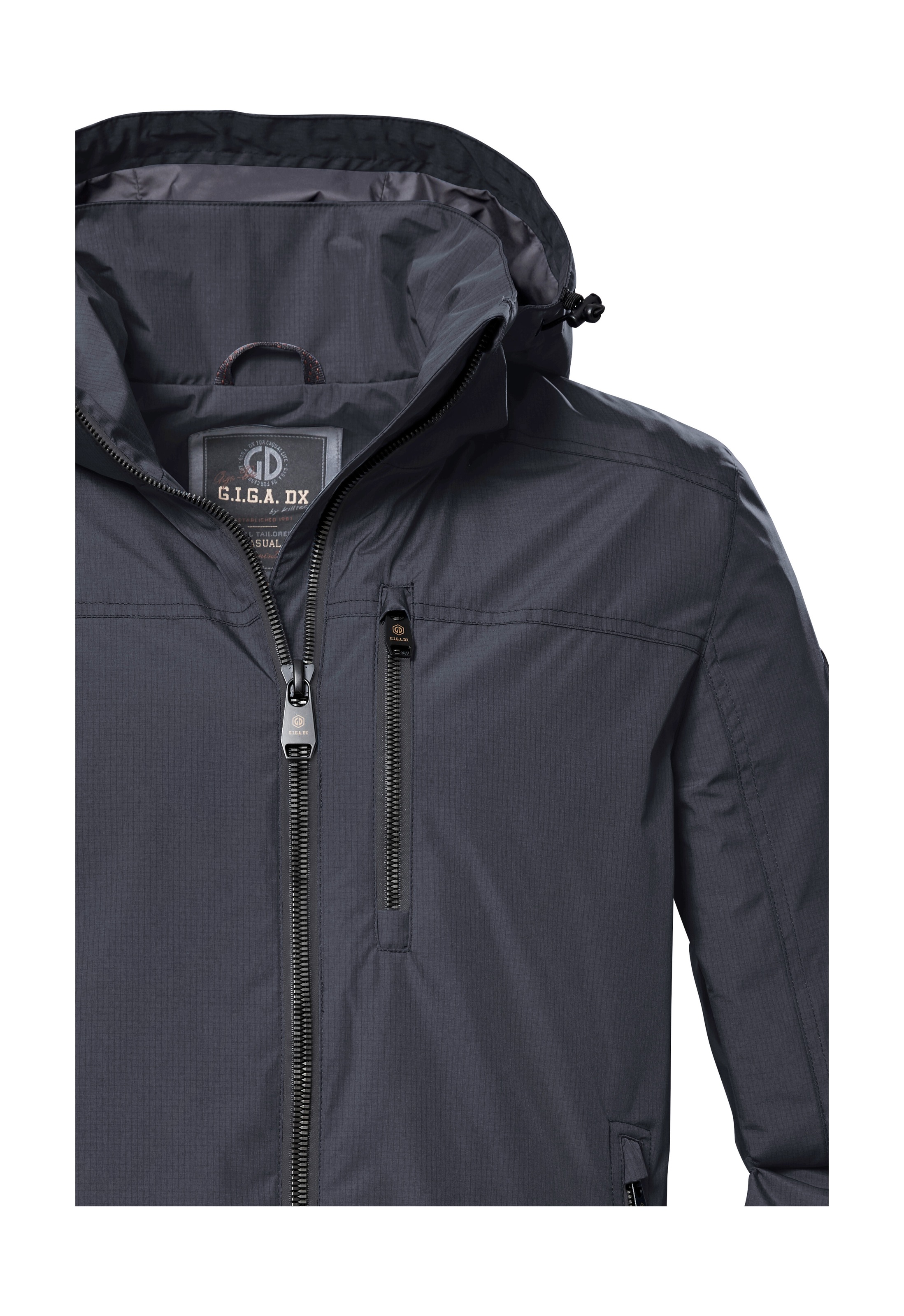 G.I.G.A. DX by killtec Funktionsjacke »GS 13 MN JCKT«, Wasserabweisende Herrenjacke mit abnehmbarer Kapuze und Zippern