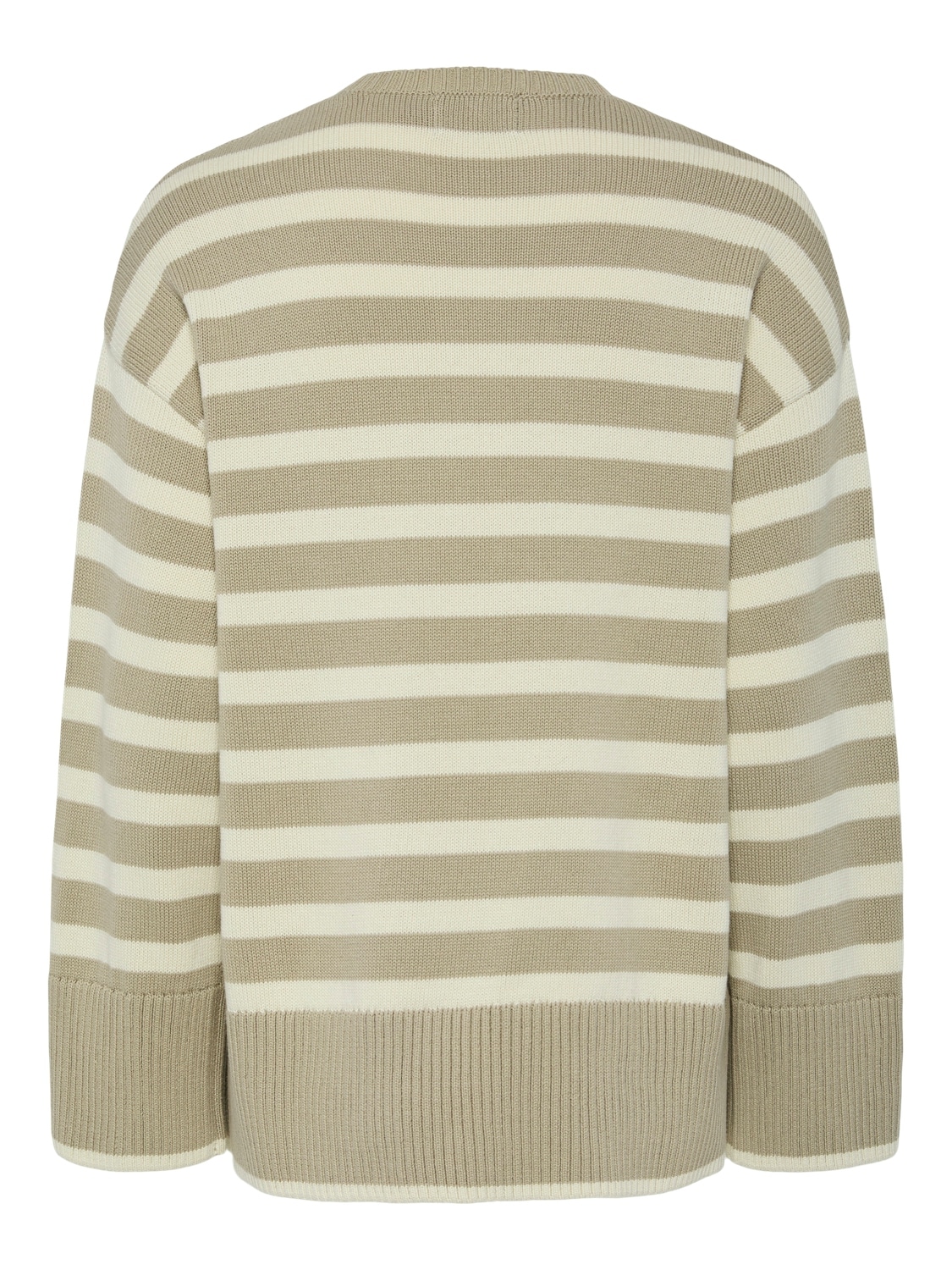 pieces Rundhalspullover »PCAVA LS O-NECK SLIT KNIT NOOS«