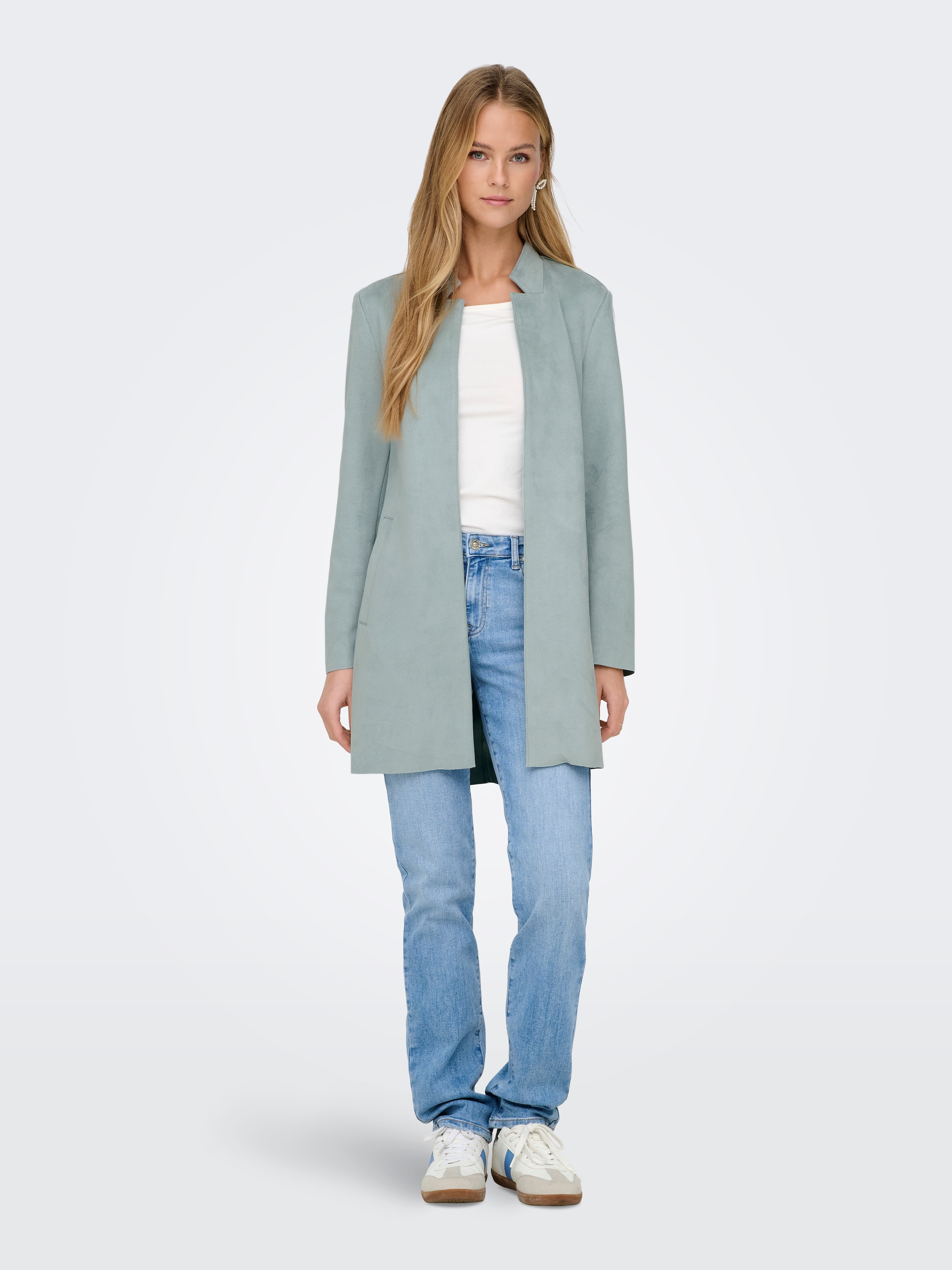 ONLY Kurzmantel »ONLSOHO FAUX SUEDE COATIGAN CC OTW«, mit offener Front