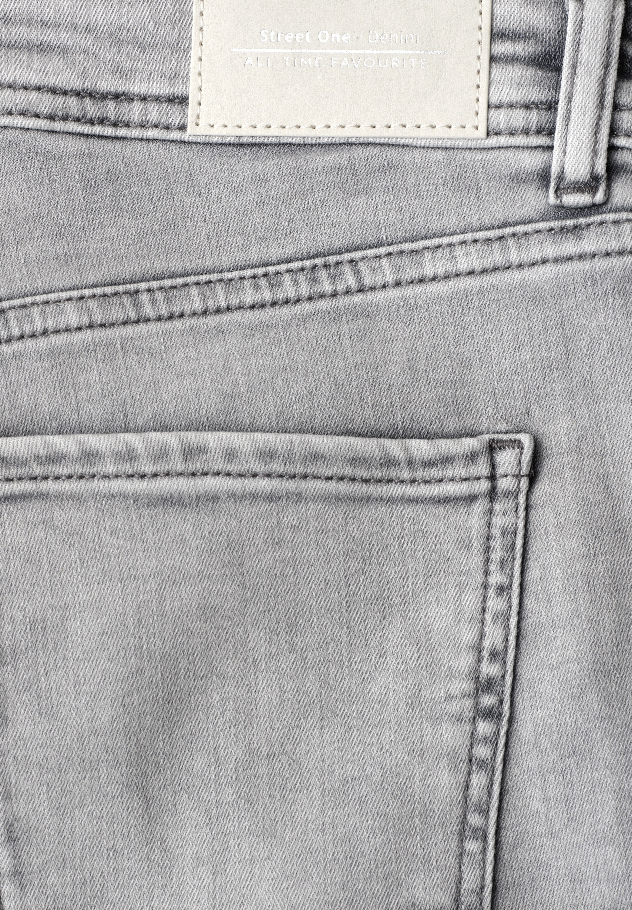 STREET ONE Bermudas »Style Jane«  Slim Leg Jeans-Bermuda mit Turn-Up-Detail
