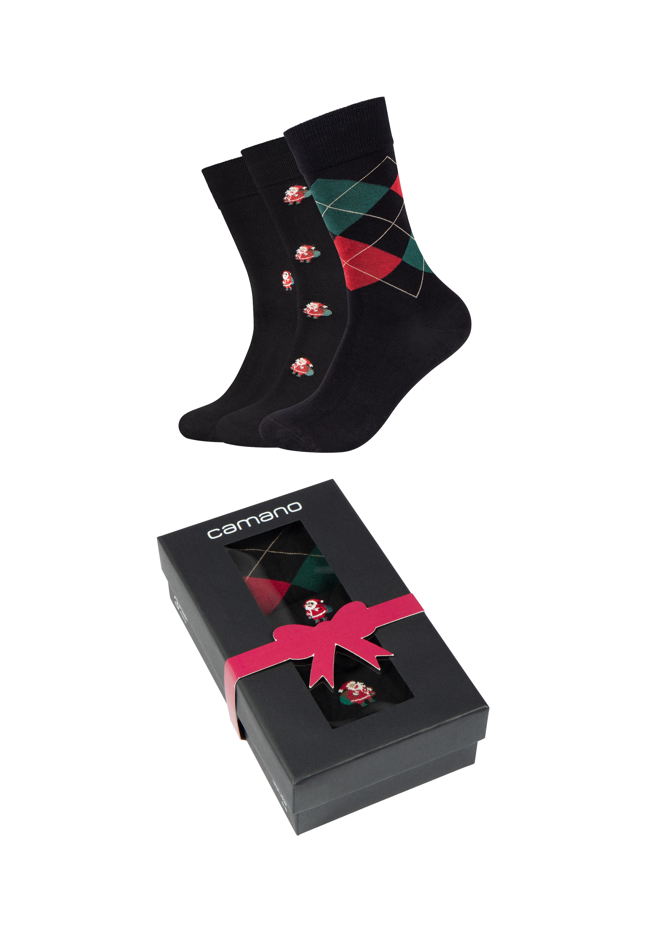 Camano Sneakersocken »ca-soft«, (3 Paar), mit elastischem Bund