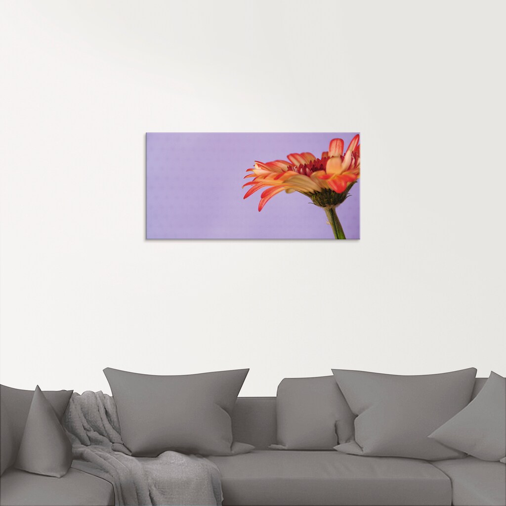 Artland Glasbild »Blume«, Blumen, (1 St.)