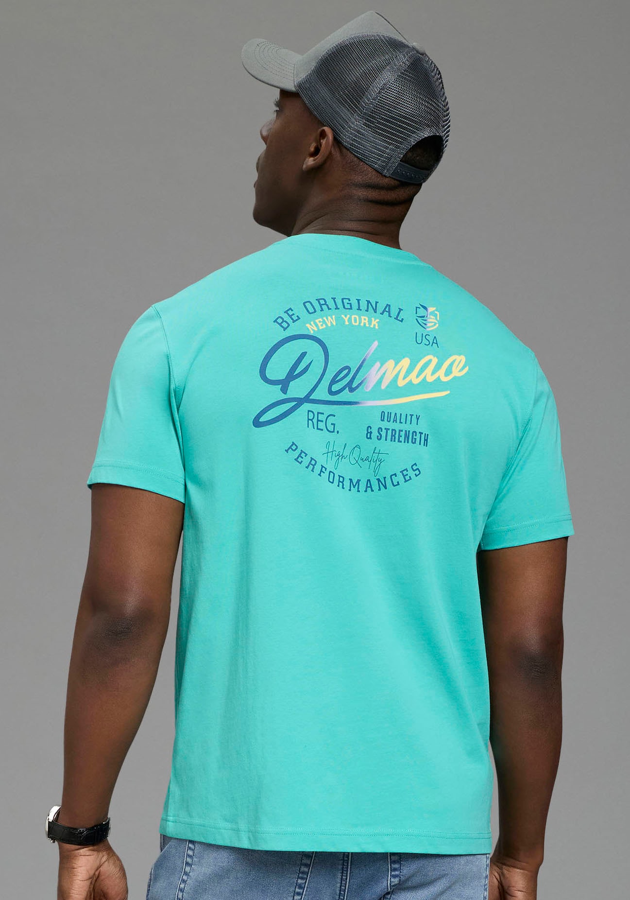 Man's World Outdoorhut mit trendigem Netzeinsatz und verstellbarem Riegel hinten - NEW