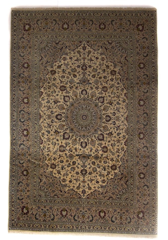 morgenland Wollteppich »Keshan Medaillon Marrone chiaro 342 x 247 cm«, rechteckig, 1... kaufen