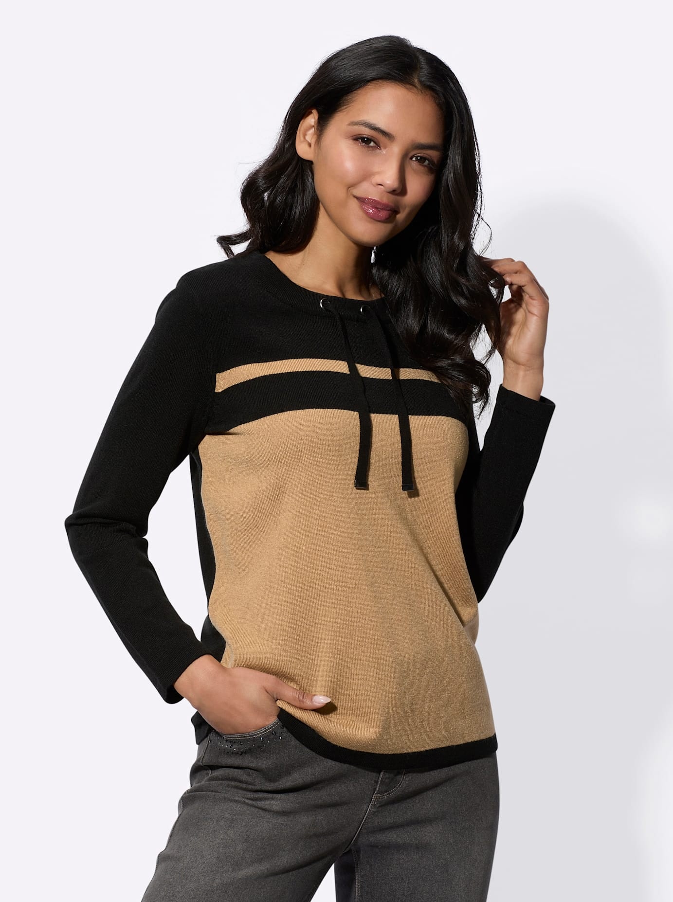 Classic Basics Rundhalspullover »Langarm-Pullover«