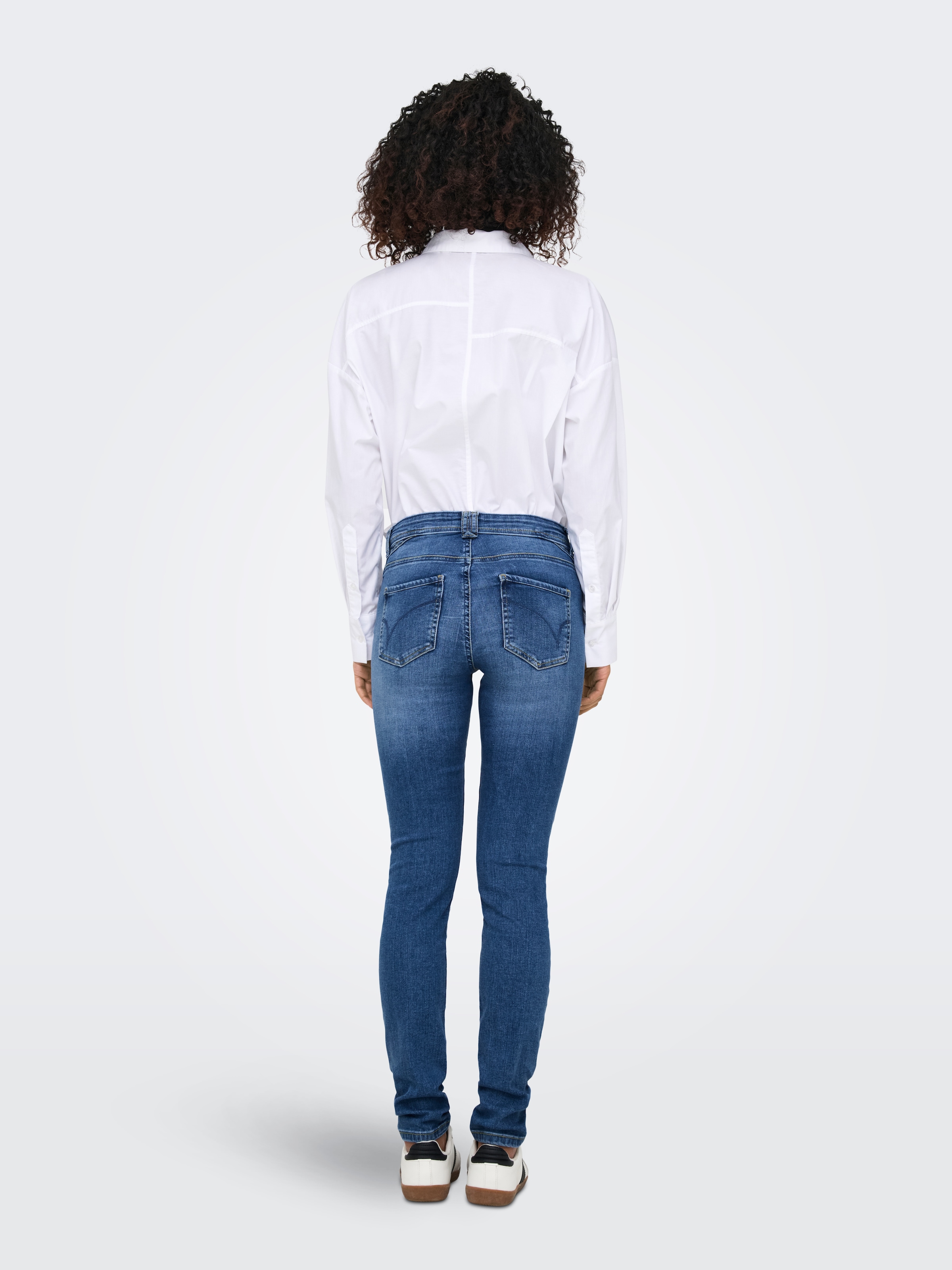 ONLY Skinny-fit-Jeans »ONLRUSH MID WAIST SK REP DNM MAS«