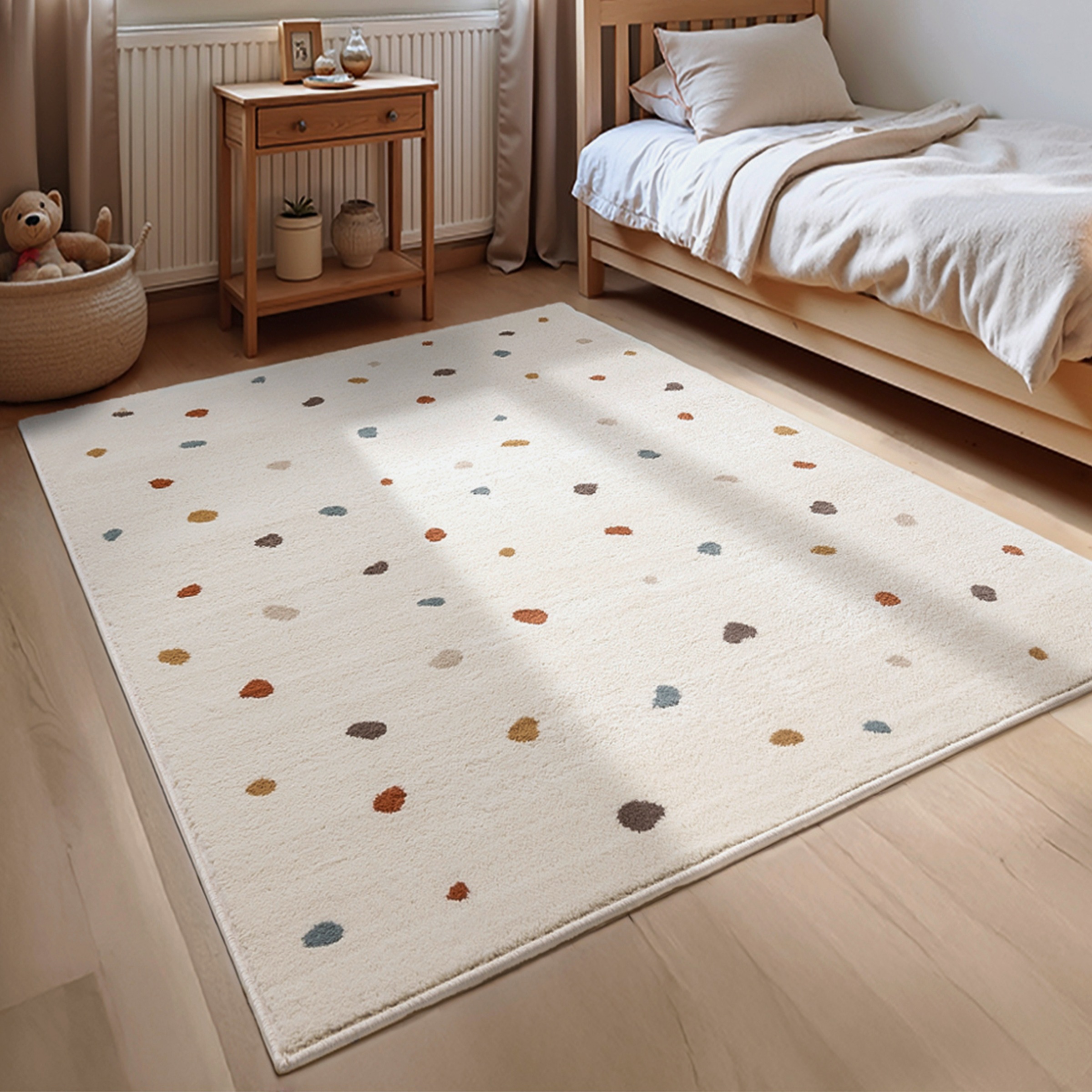 HANSE Home Kinderteppich »Funny Dots«, rechteckig, 8 mm Höhe, Spielteppich, fest, Kinderzimmer, Kurzflor, Spielunterlage