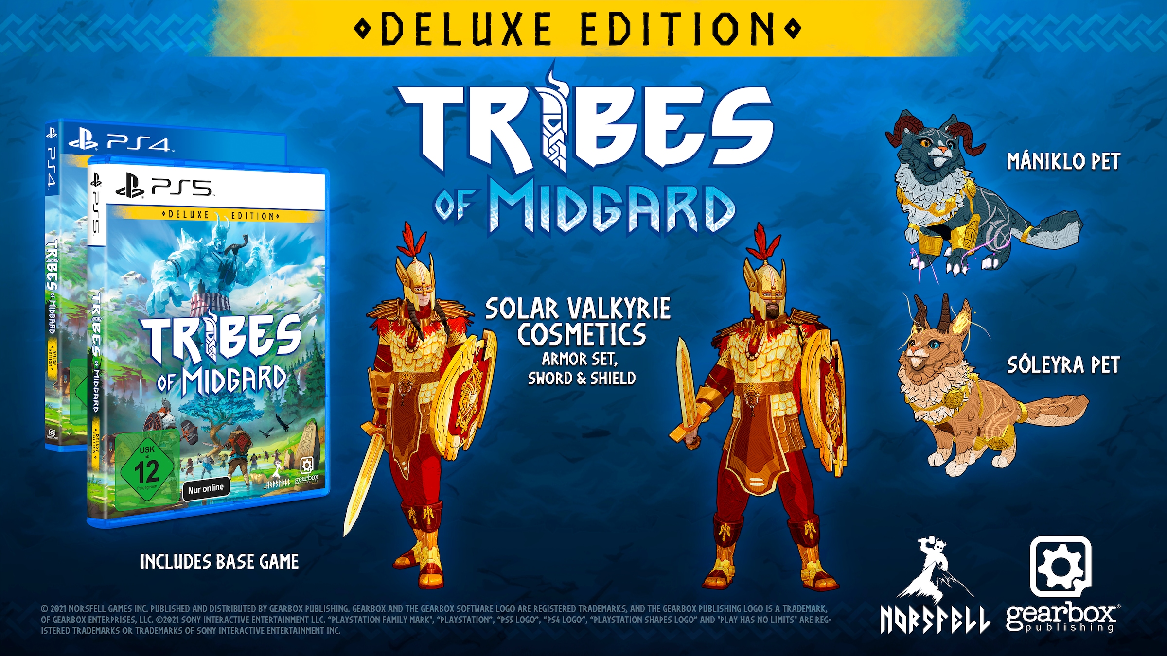 Gearbox Publishing Spielesoftware »Tribes of Midgard Deluxe Edition«, PlayStation 4, nur Online