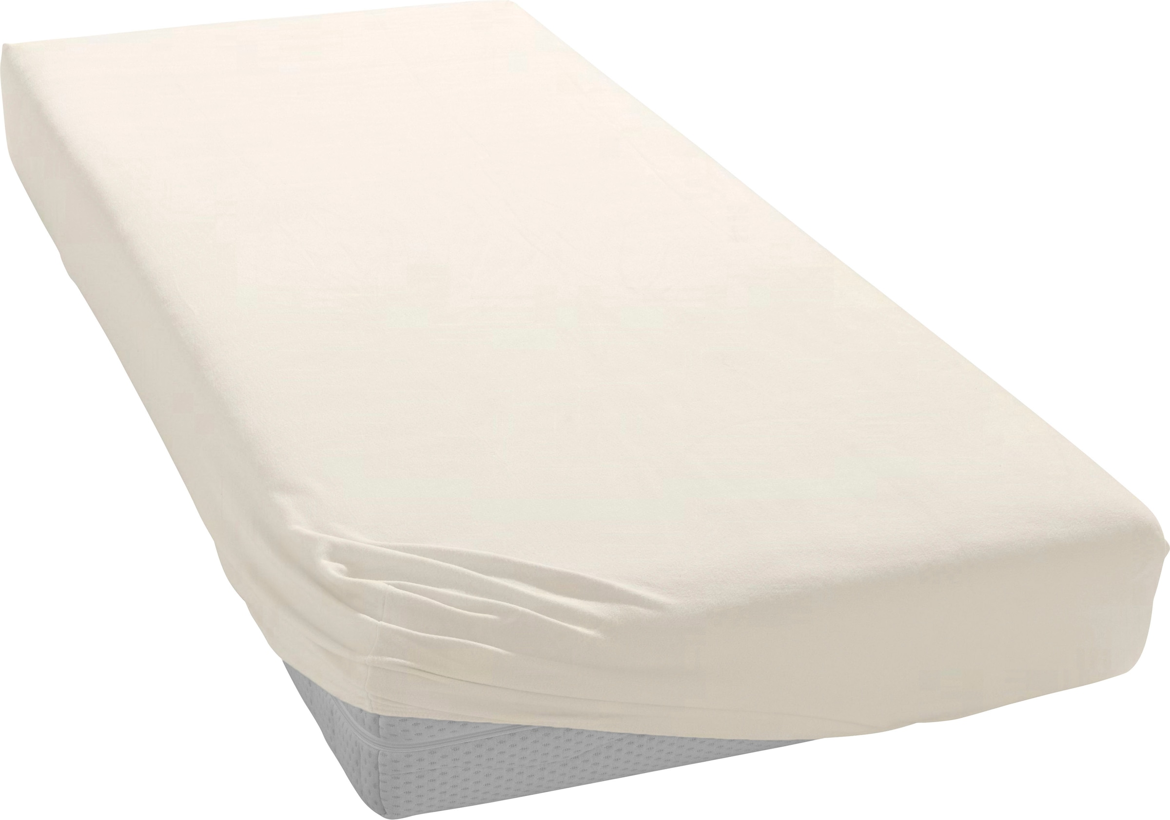 Bellana Spannbettlaken »Melone in Gr. 70x140 in weiß, Größe 90-100x200 25