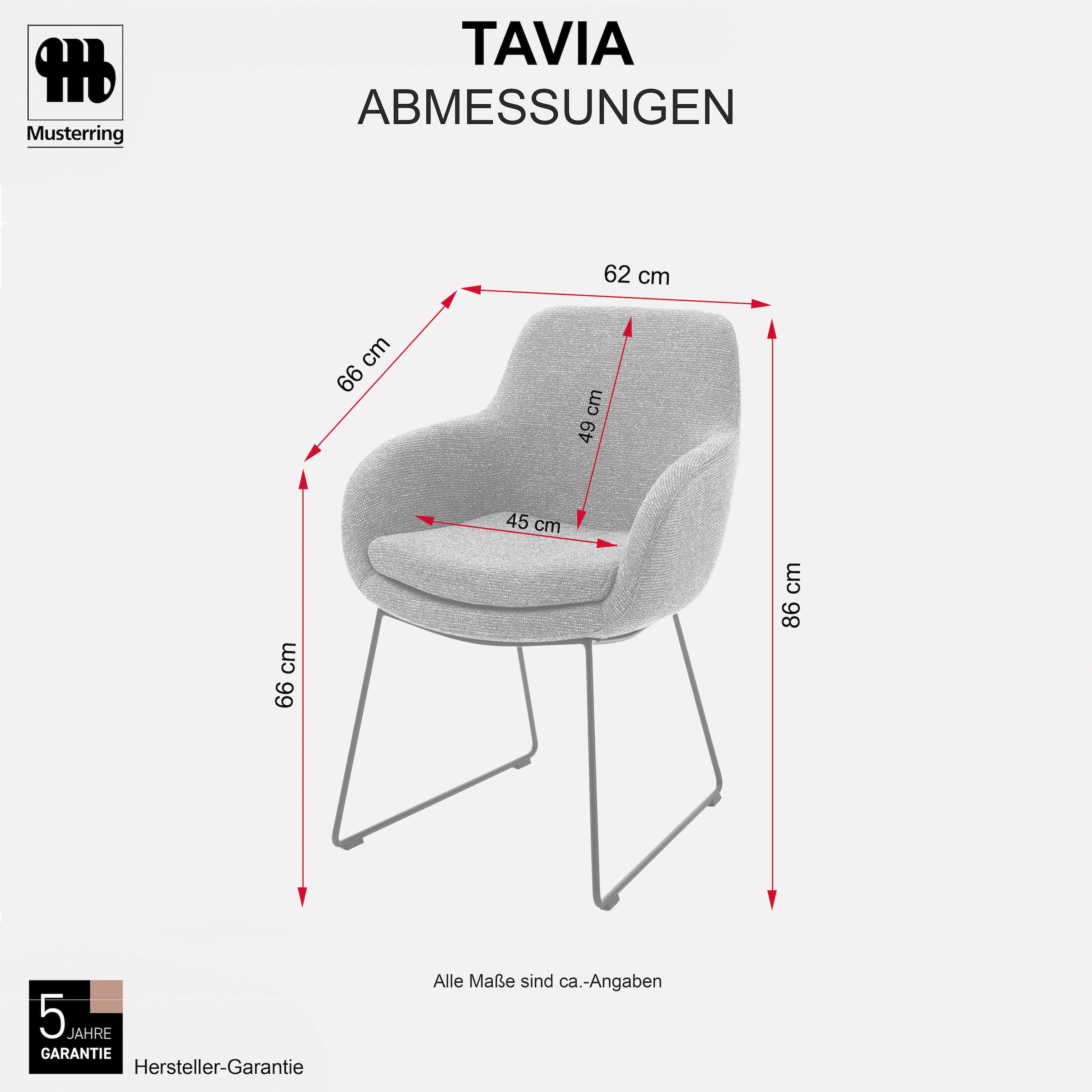 Musterring Esszimmerstuhl »Tavia« (Set) 2 Stk.