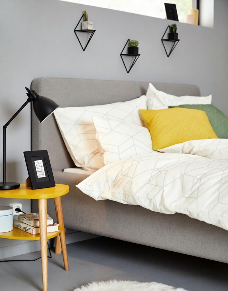 OTTO home Deko-Wandregal »Rauten Rudel in modernen, dezenten Farbkombinationen« Set, 5 Stk. tlg. Dekoregal, Wanddeko, aus Metall und MDF, 5tlg.Set