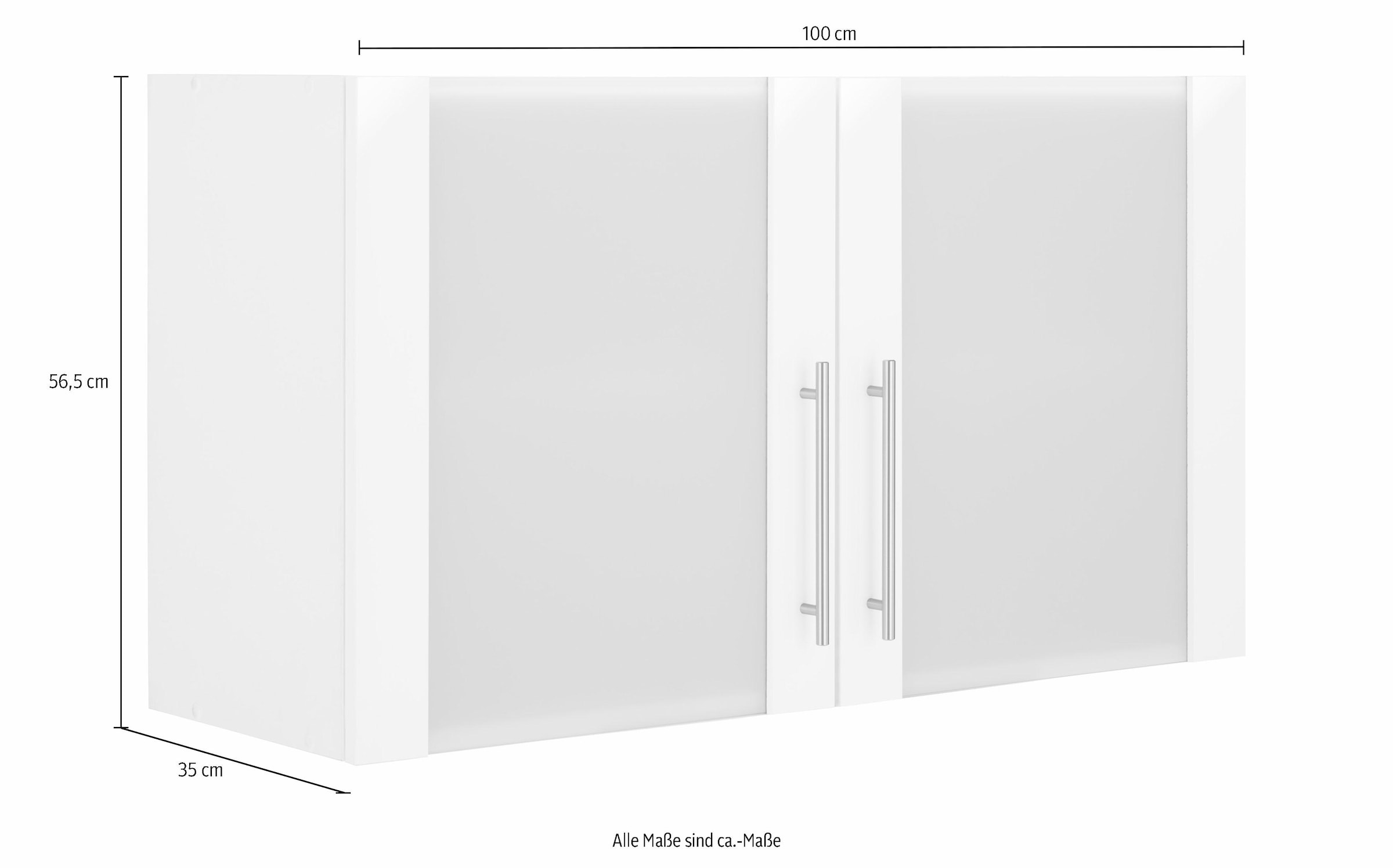 wiho Küchen Glashängeschrank »Ela«, Breite cm 100 kaufen OTTO bei