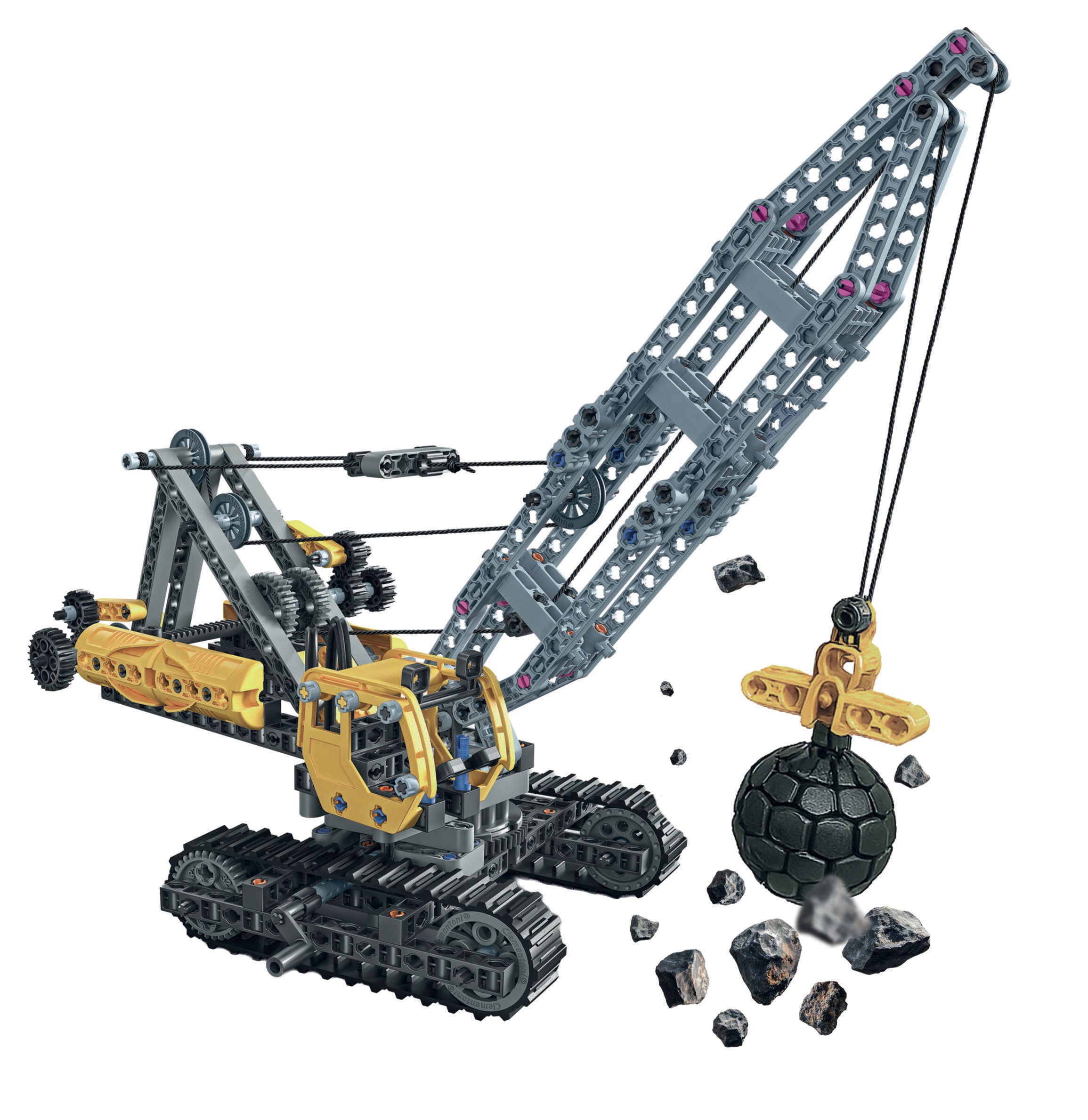 Clementoni® Modellbausatz »Mechanik Labor, Abbruchbagger« Made in Europe