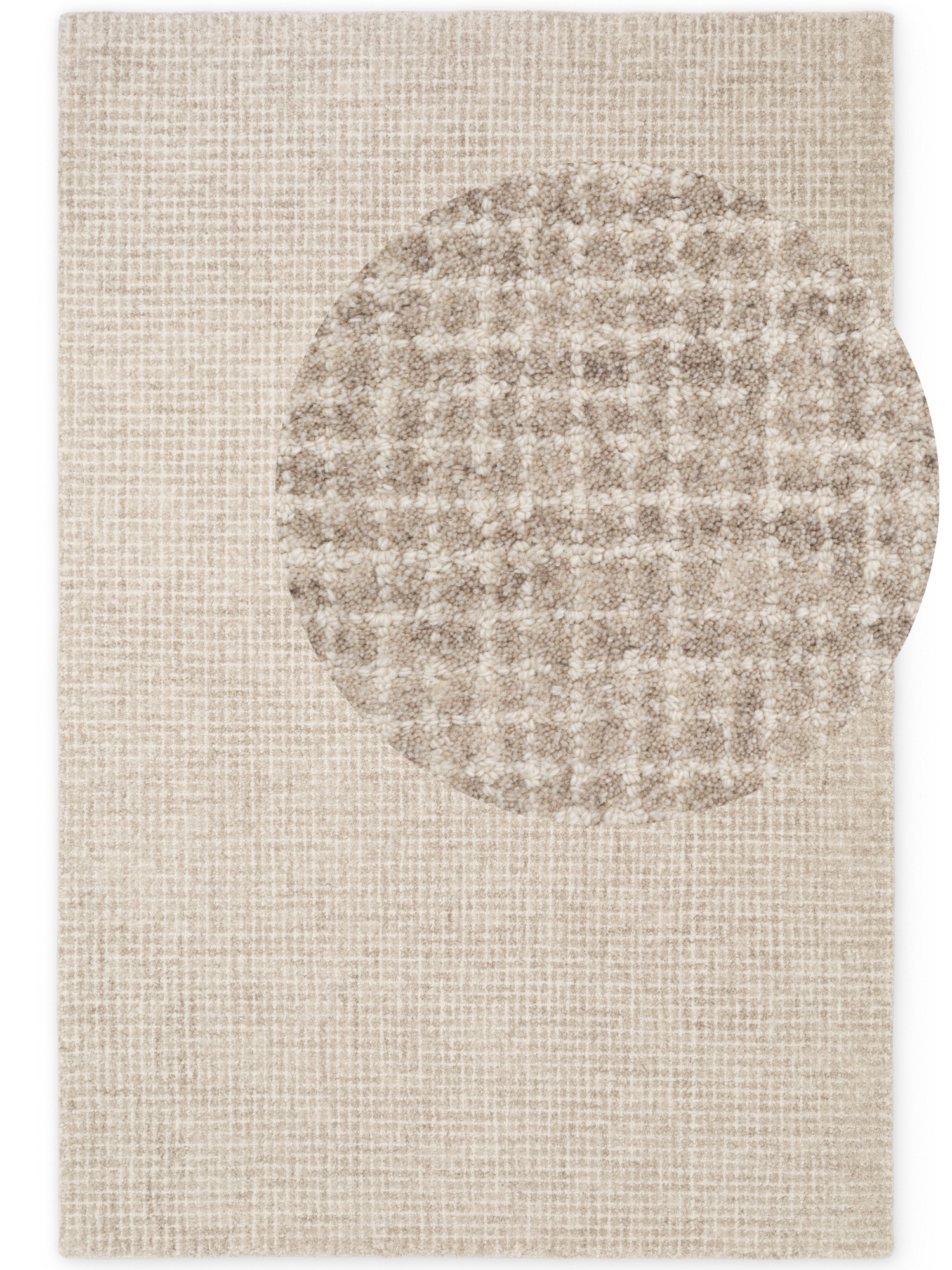 HANSE Home Wollteppich »Eloise« rechteckig 17 mm Höhe Wolle, Naturteppich, Handgemacht, Wohnzimmer, Schlafzimmer, Hygge