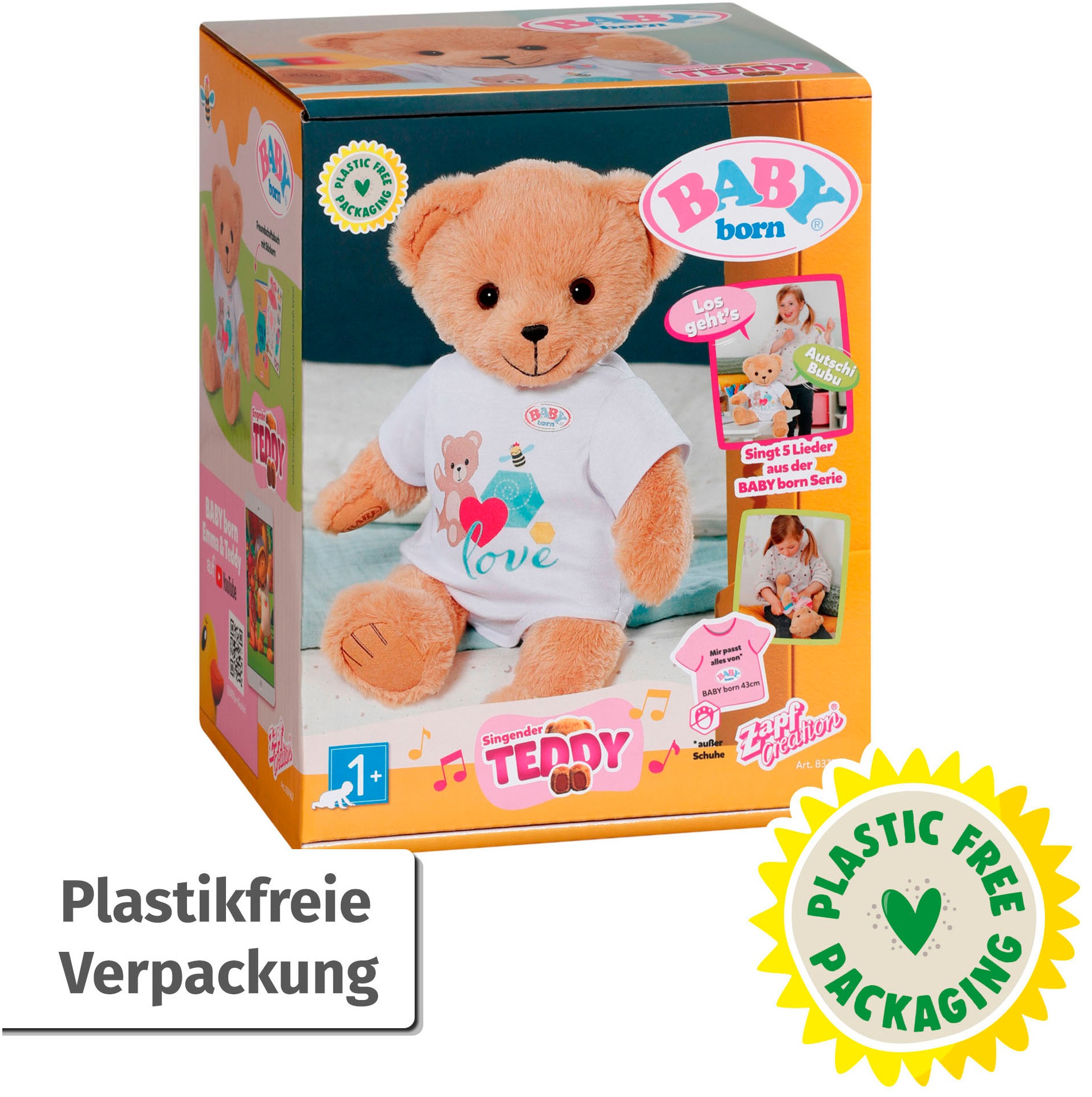 Baby Born Plüschfigur »Singender Teddy, Deutsch«