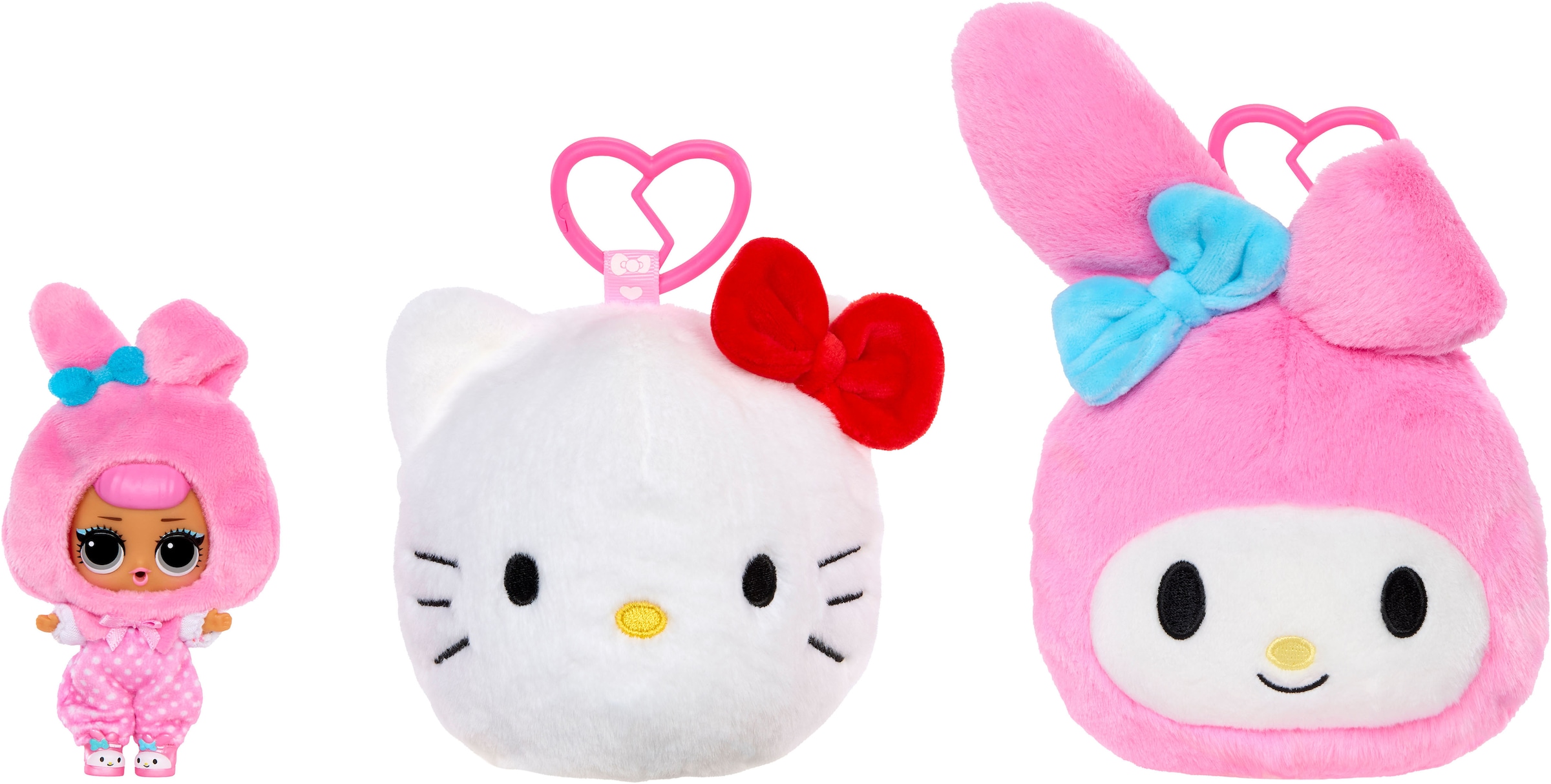 L.O.L. SURPRISE! Plüschanhänger »L.O.L. Surprise Loves Hello Kitty Reversible Plush Surprise Asst« Sortierte Lieferung - Abbildungen dienen als Beispiele!