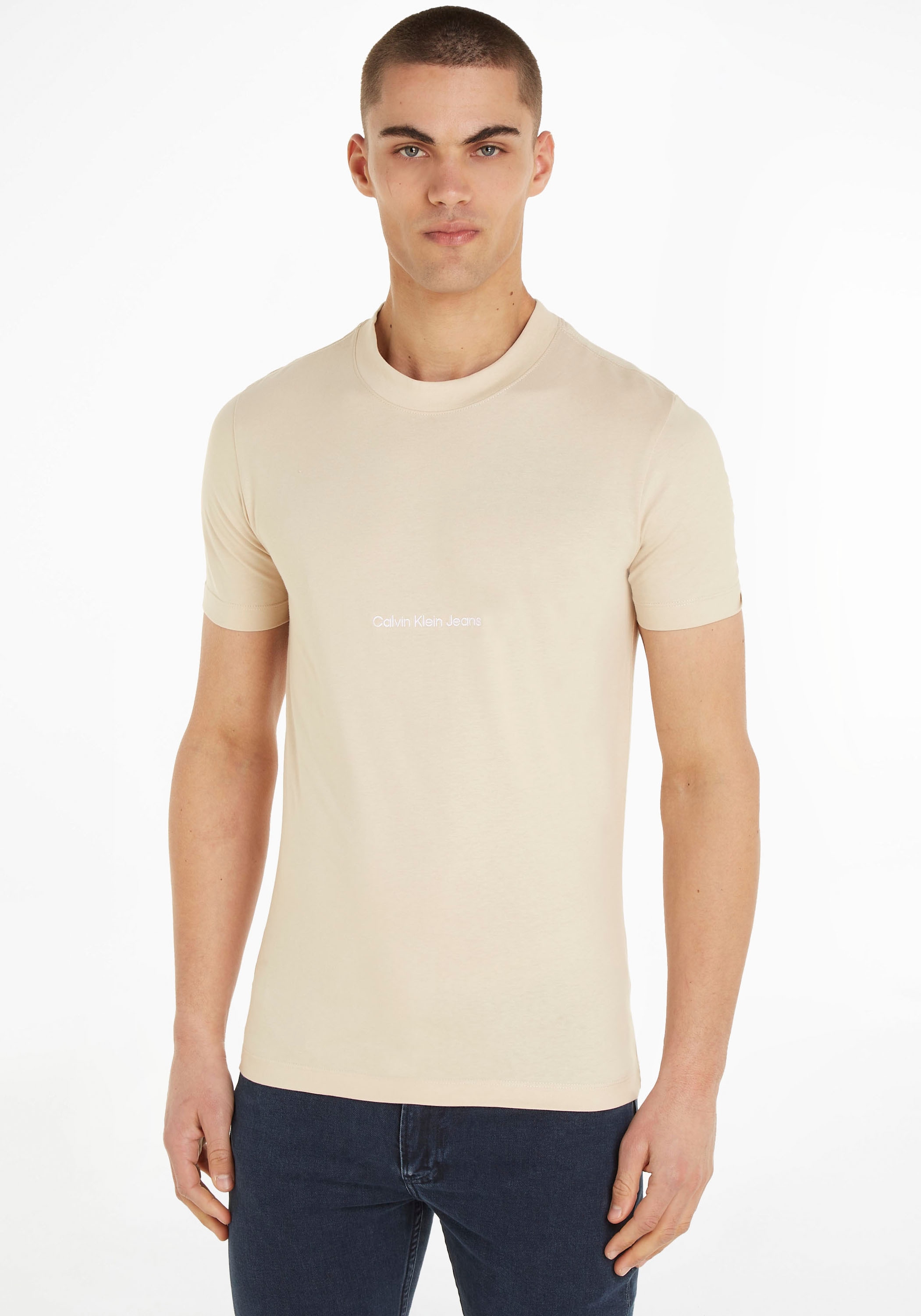 Calvin Klein Jeans Kurzarmshirt, mit Calvin Logoprint Jeans Klein online bei bestellen OTTO
