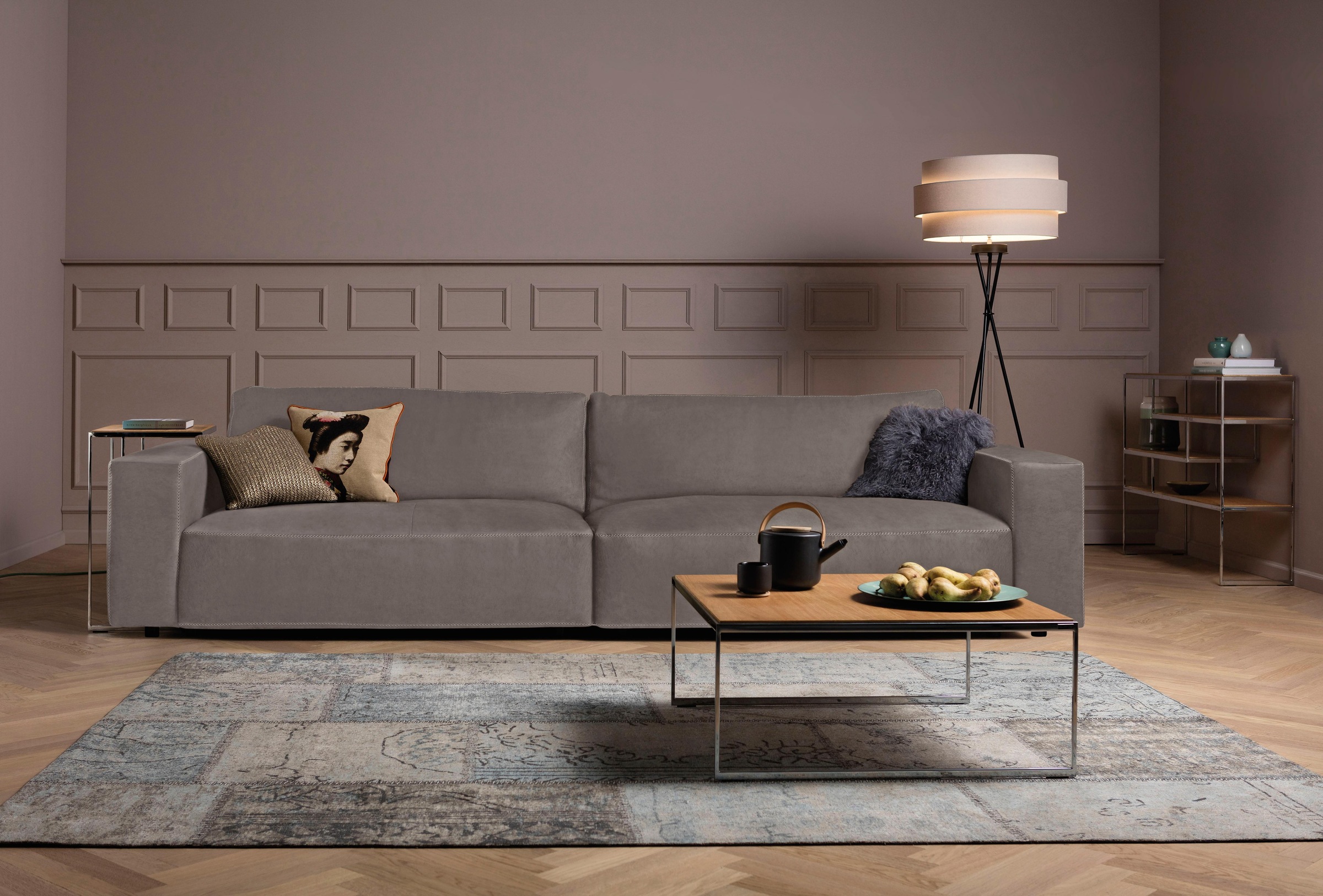 Musterring Big-Sofa »LUCIA«, in vielen Qualitäten und 4 unterschiedlichen Nähten, 3-Sitzer