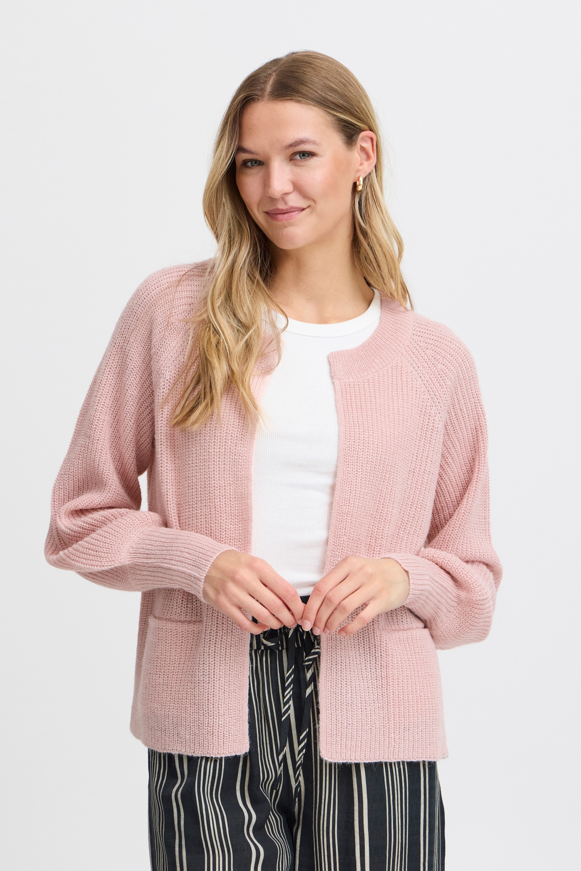 fransa Strickfleece-Pullover »Strickpullover FRERETTA CAR 4«