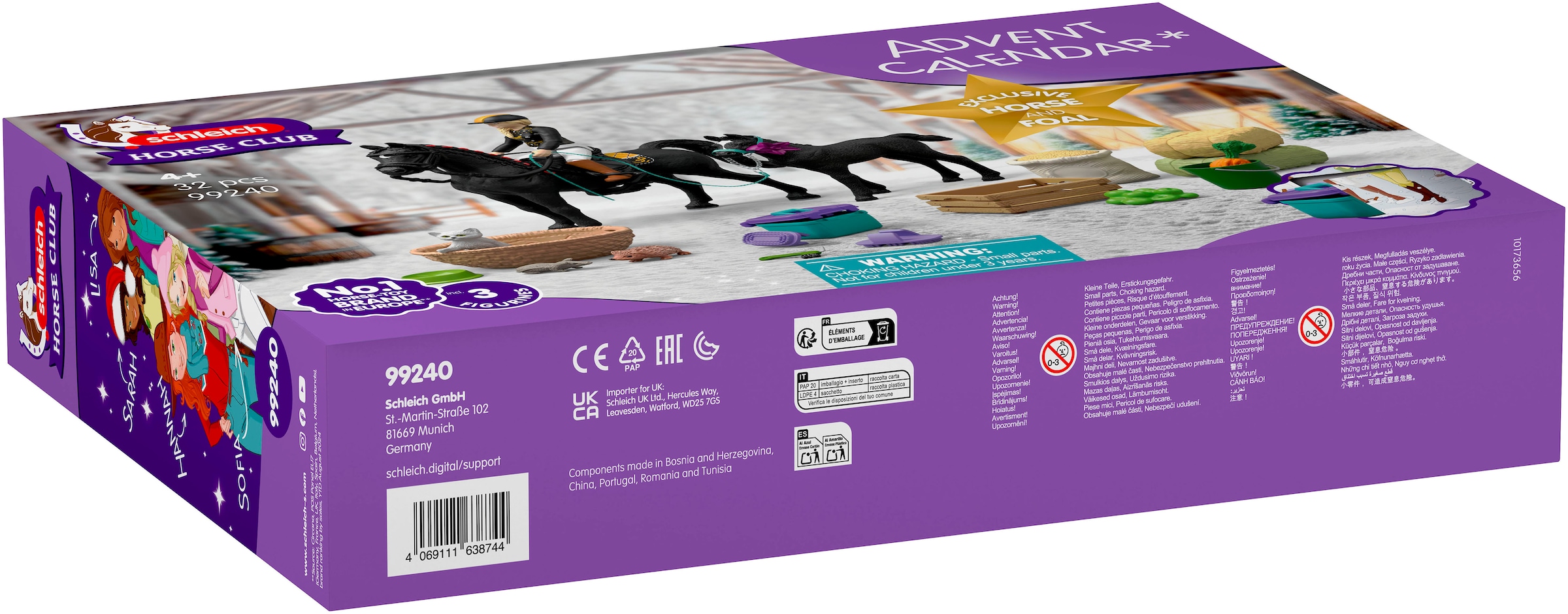 Schleich® Adventskalender »HORSE CLUB, Winter Wonderland Ausritt (99240)« ab 4 Jahren
