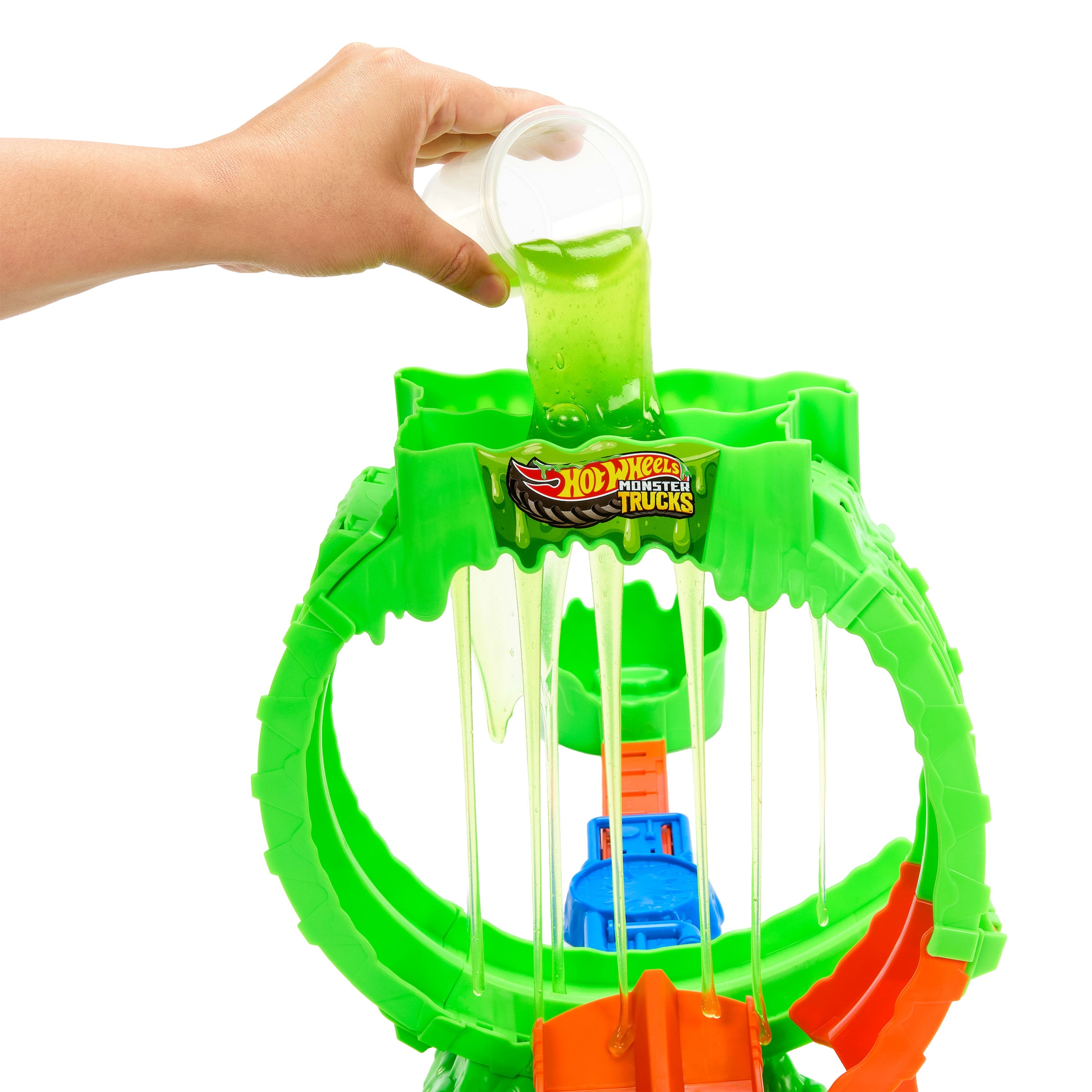 Hot Wheels Autorennbahn »Hot Wheels Monster Trucks 1:64 Chaos Looping Challenge«