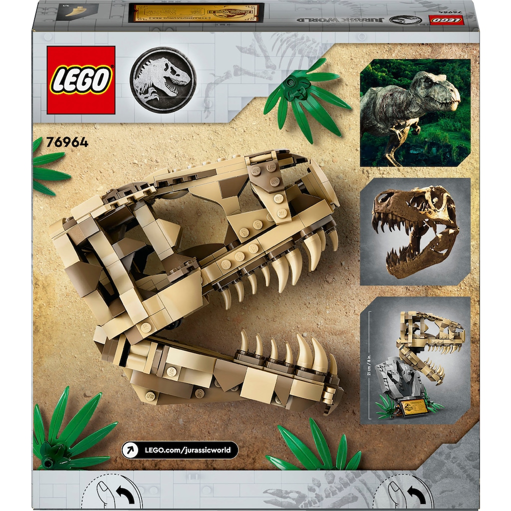 LEGO® Konstruktionsspielsteine »Dinosaurier-Fossilien: T.-rex-Kopf (76964), LEGO Jurassic World«, (577 St.)