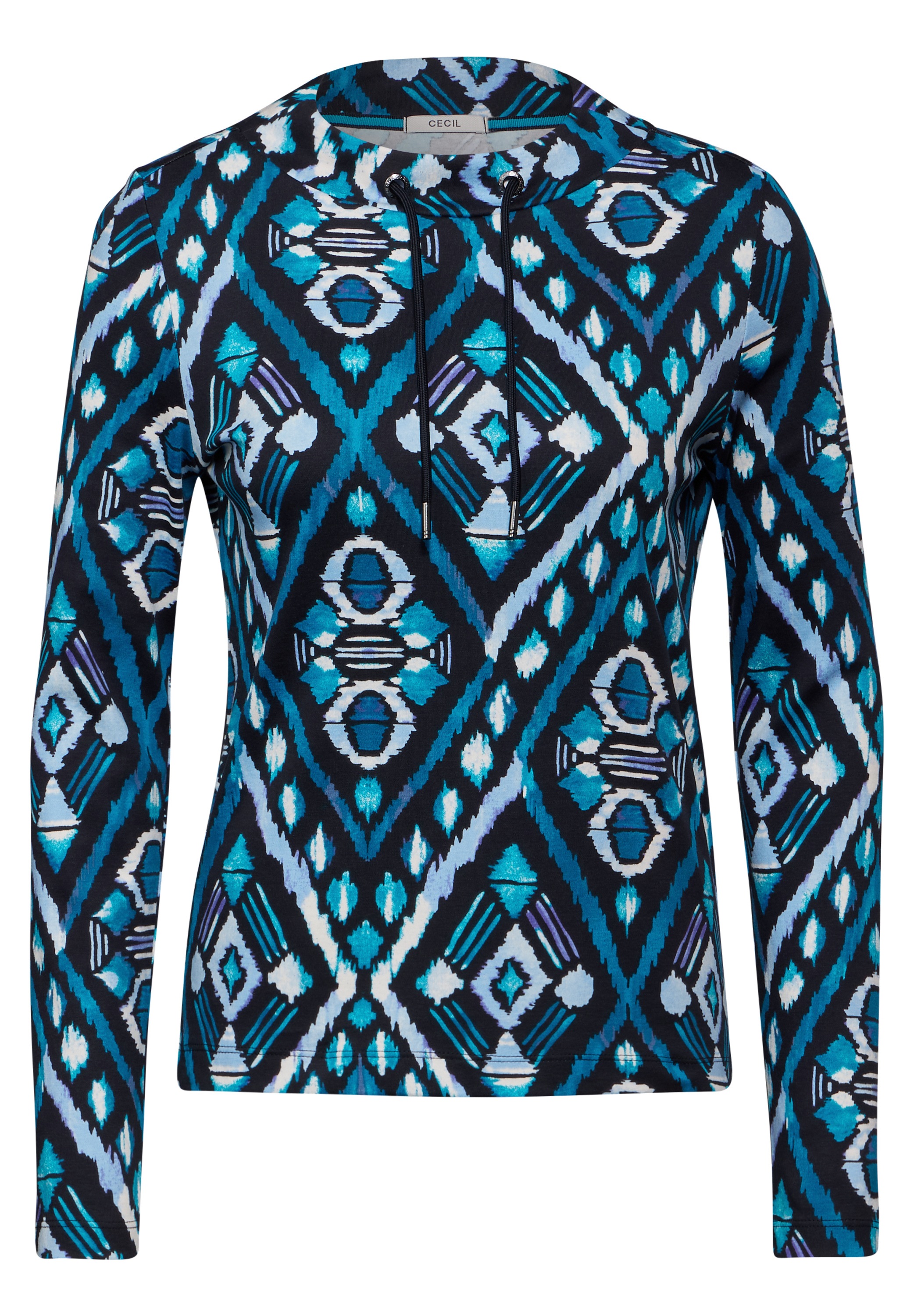 Cecil Langarmshirt, mit grafischem Muster