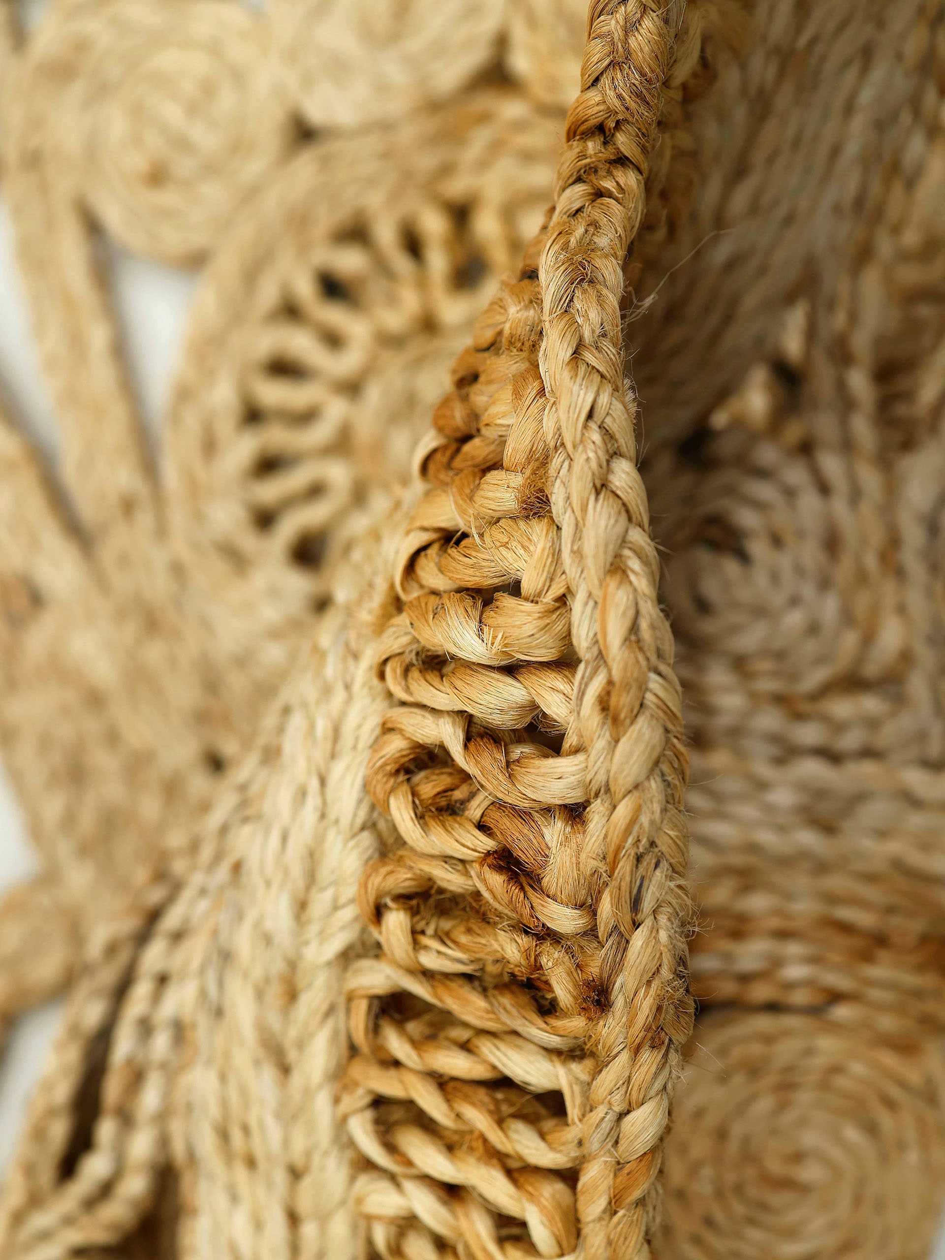 carpetfine Sisalteppich »Juteteppich Paul«, rechteckig, 13 mm Höhe, natürliches Pflanzenmaterial von Hand gewebt, Boho Style