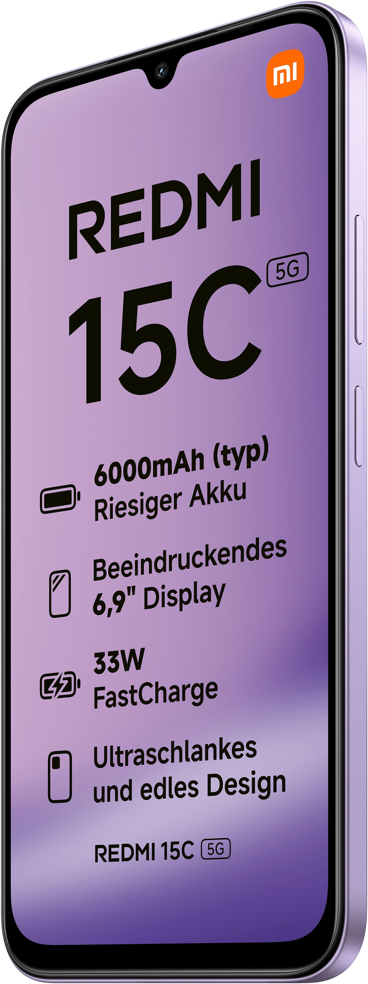Xiaomi Smartphone »Redmi 15C 5G 4+128GB«, Dusk Purple