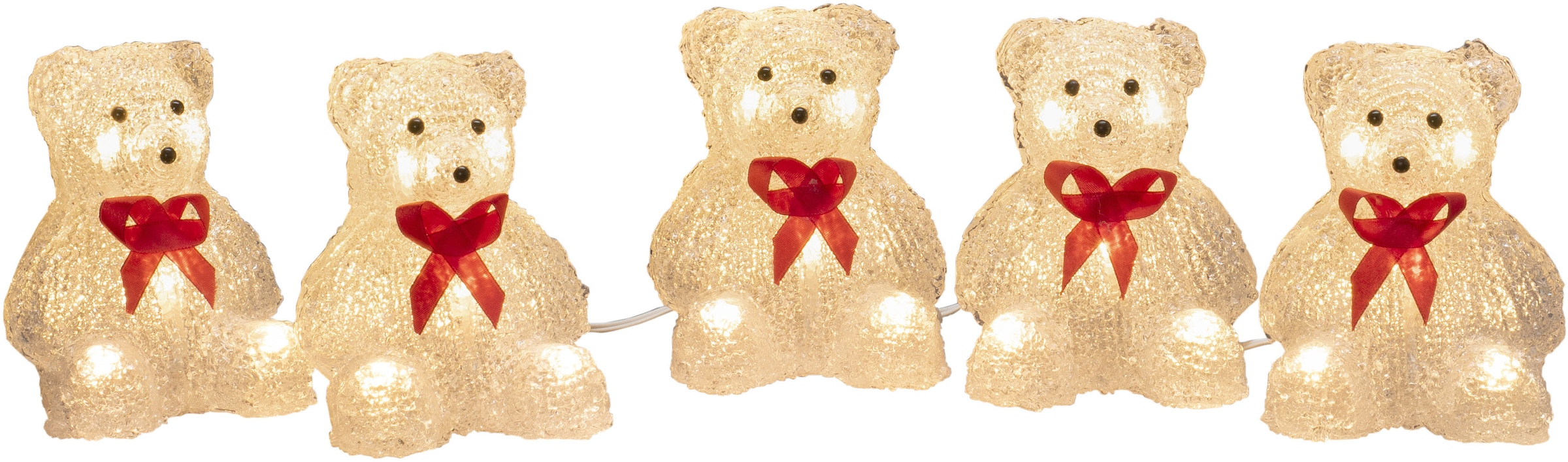 KONSTSMIDE LED-Lichterkette »Weihnachtsdeko aussen«, 5-er LED Dioden Set, kaufen St.-flammig, 40 warm weiße Bären online bei Acryl OTTO 40