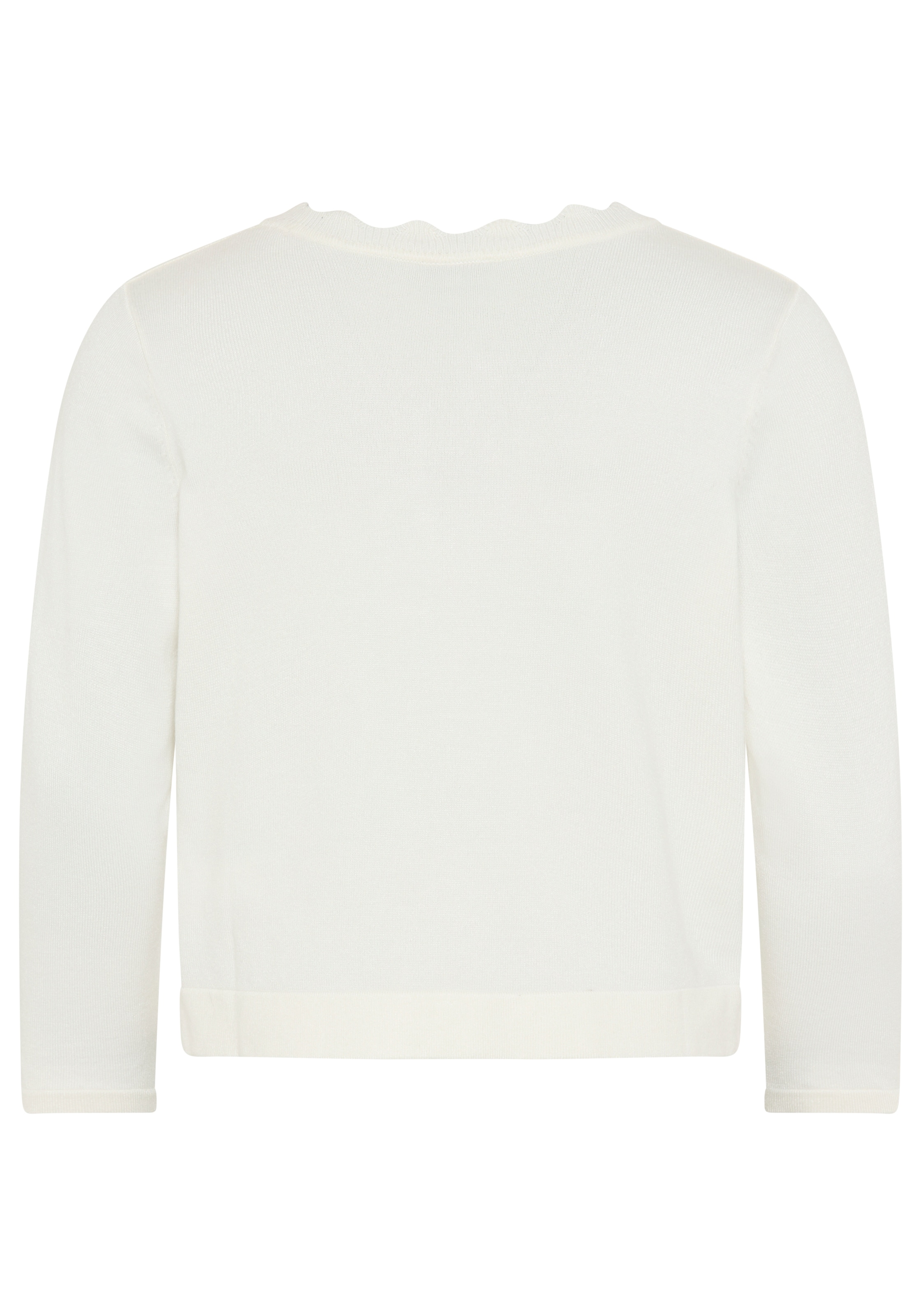 KIDSWORLD Strickjacke »Strickjacke mit schöner Wellenkante« 1-Knopf-Form, Langarm, aus Feinstrick